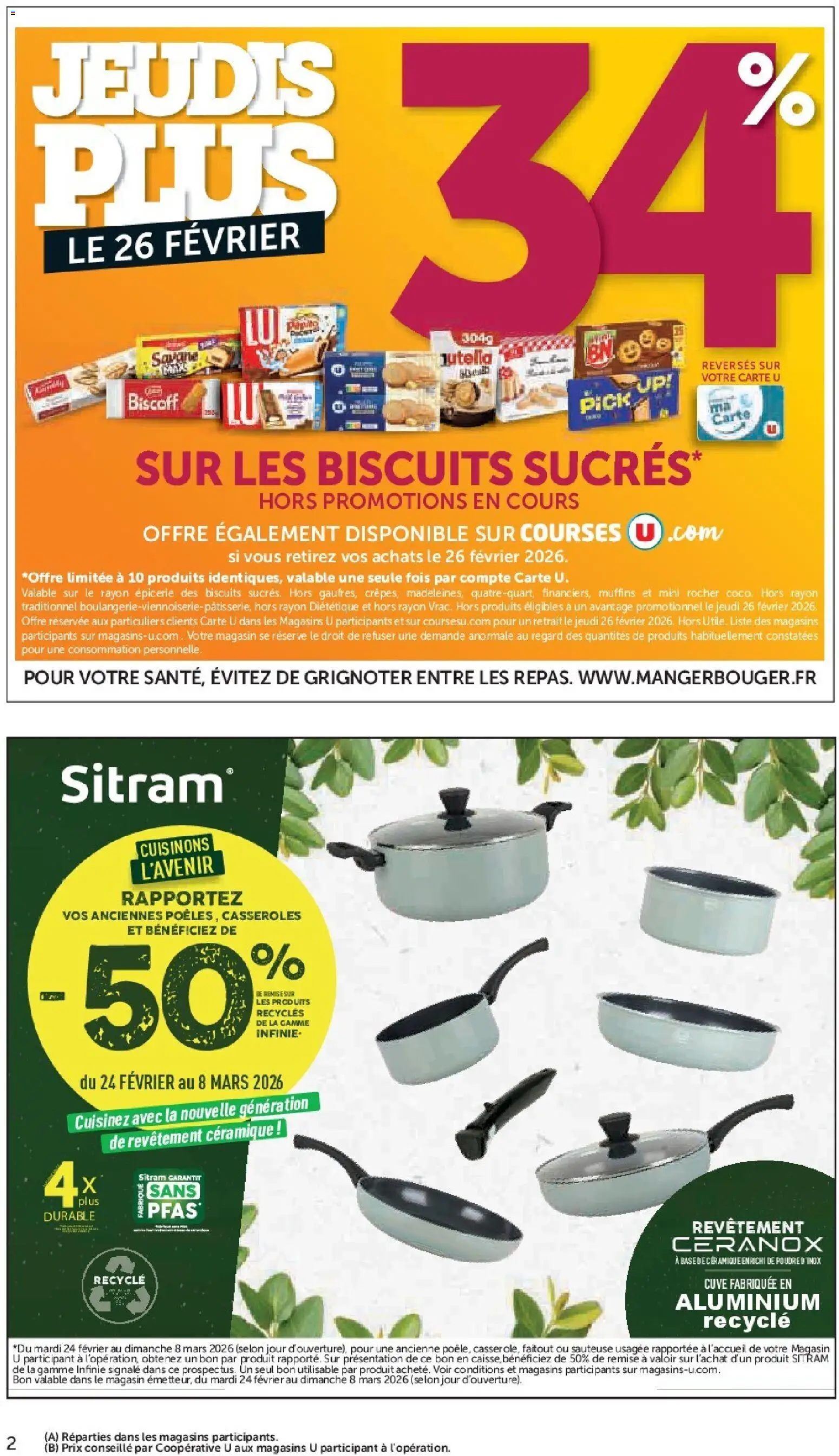 {H1} | Page: 2 | Produits: Muffins, Casseroles, Biscuits