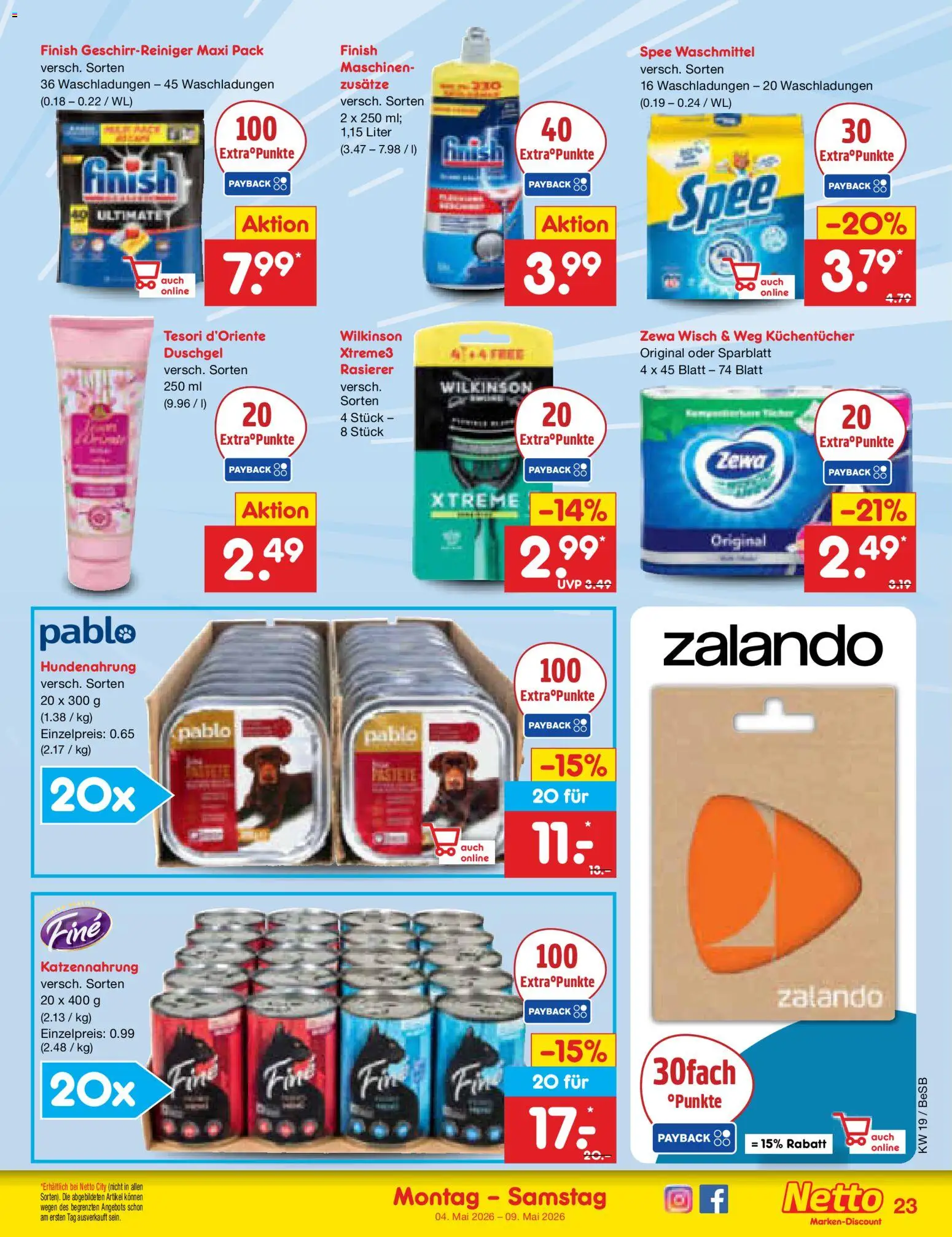 Netto Marken-Discount Prospekt 	 – gültig ab 04.05.2026 | Seite: 27 | Produkte: Rasierer, Finish, Spee, Waschmittel
