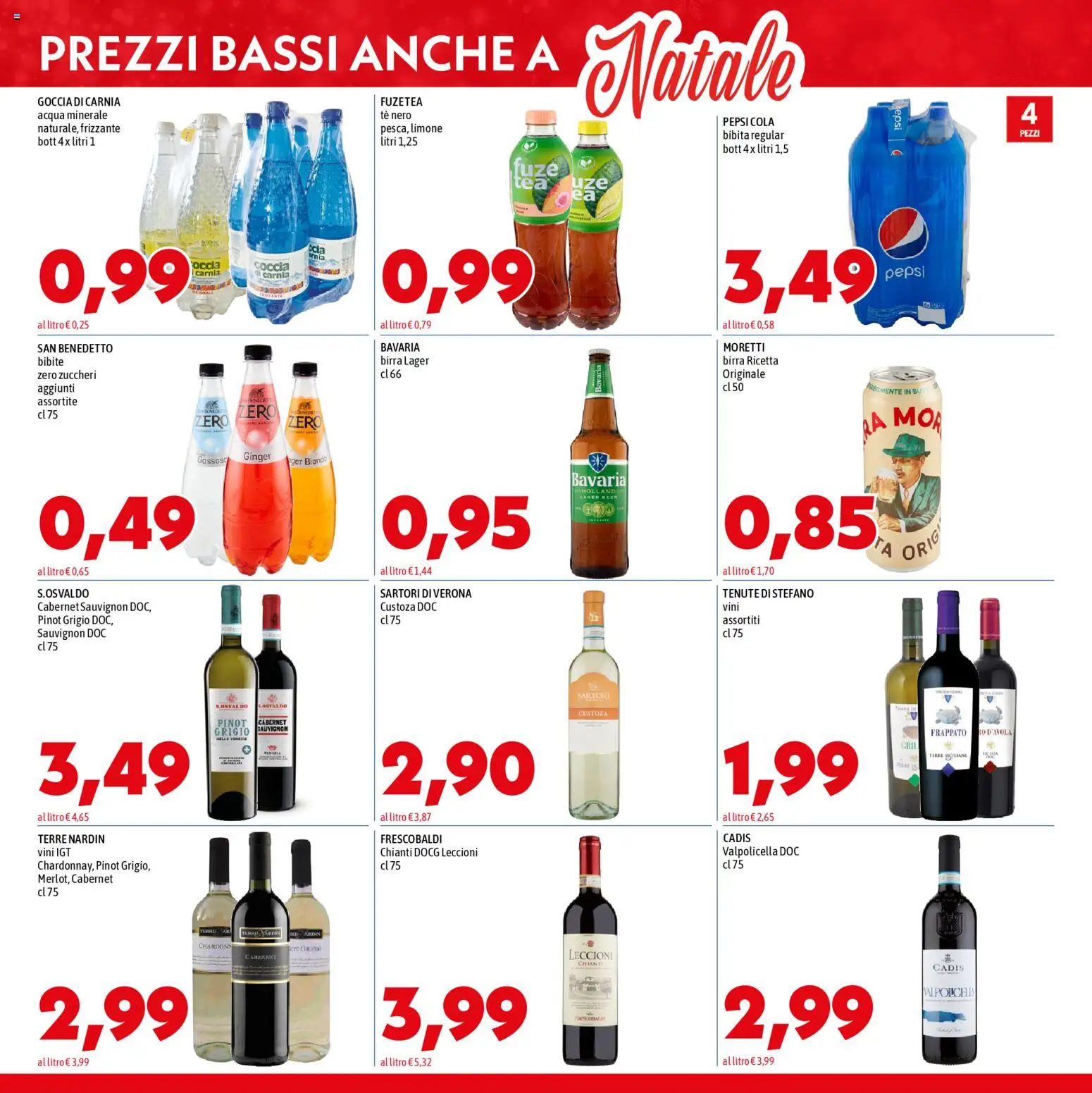 Volantino Mega del 11.12.2025 | Pagina: 13 | Prodotti: Birra, Bibite, Bibita, Pepsi