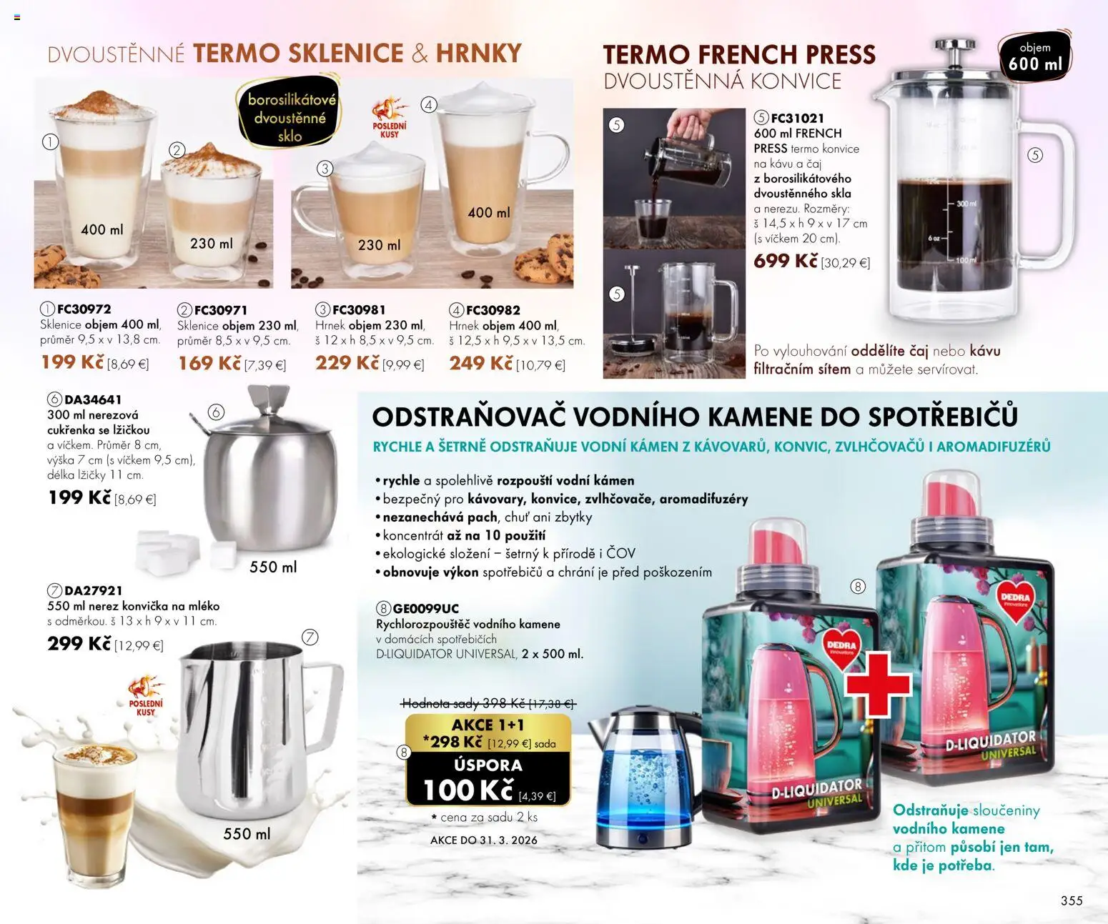 Nové Dedra akcie – leták je platný od 01.03.2026 | Strana: 55 | Produkty: Čaj