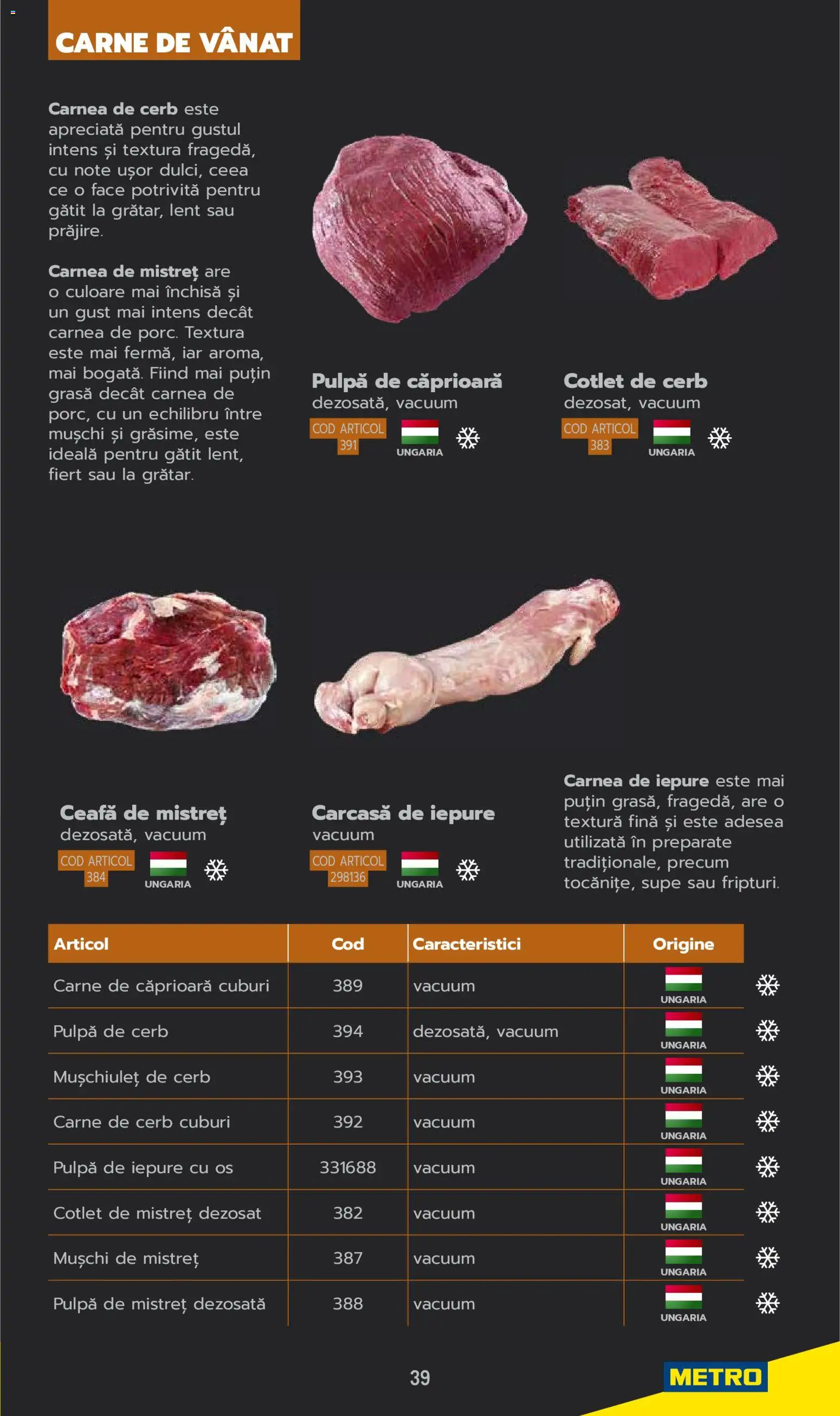 Noul catalog Metro – valabil de la 03.06.2025 | Pagină: 39 | Produse: Carcasă, Lait de coco