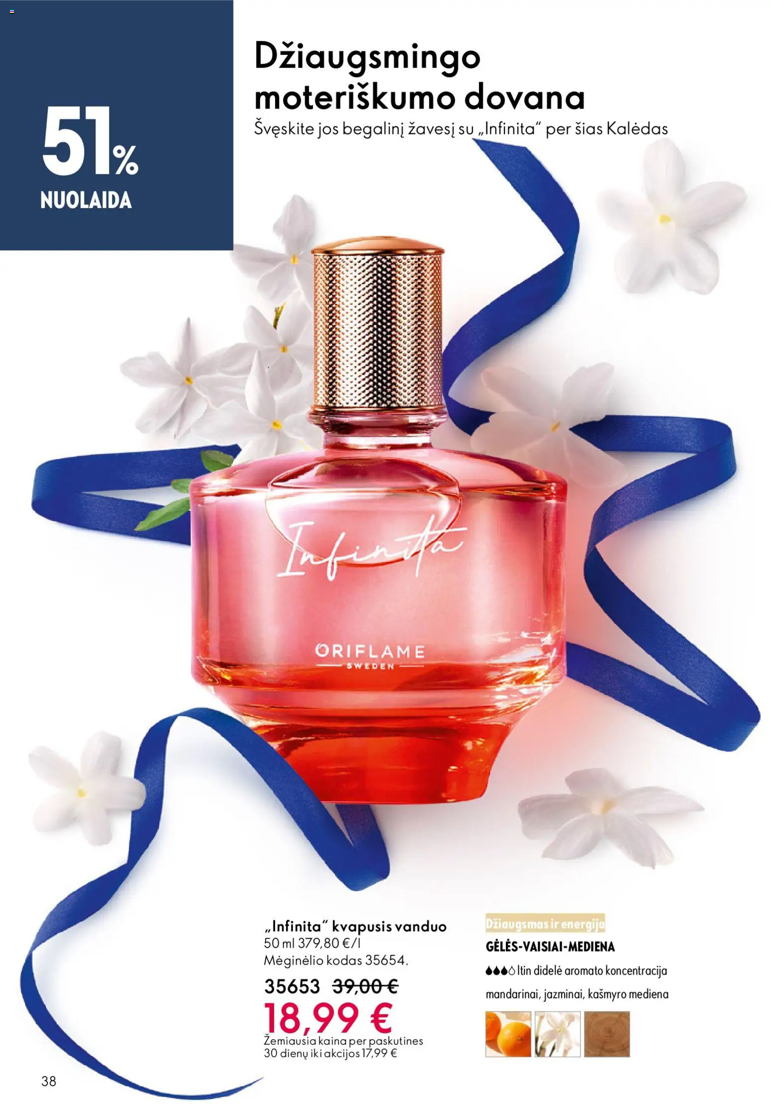 Oriflame akcijos nuo 10.12.2025 | Puslapis: 38 | Prekių: Kvapusis vanduo