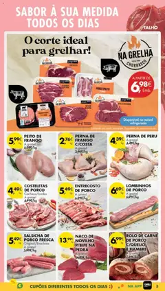 ROLO DE CARNE DE PORCO C/QUEIJO E FIAMBRE, A granel │ válido de 16.09.2025 | Página: 3 | Produtos: Cortador, Peito de frango, Peru, Carne de porco