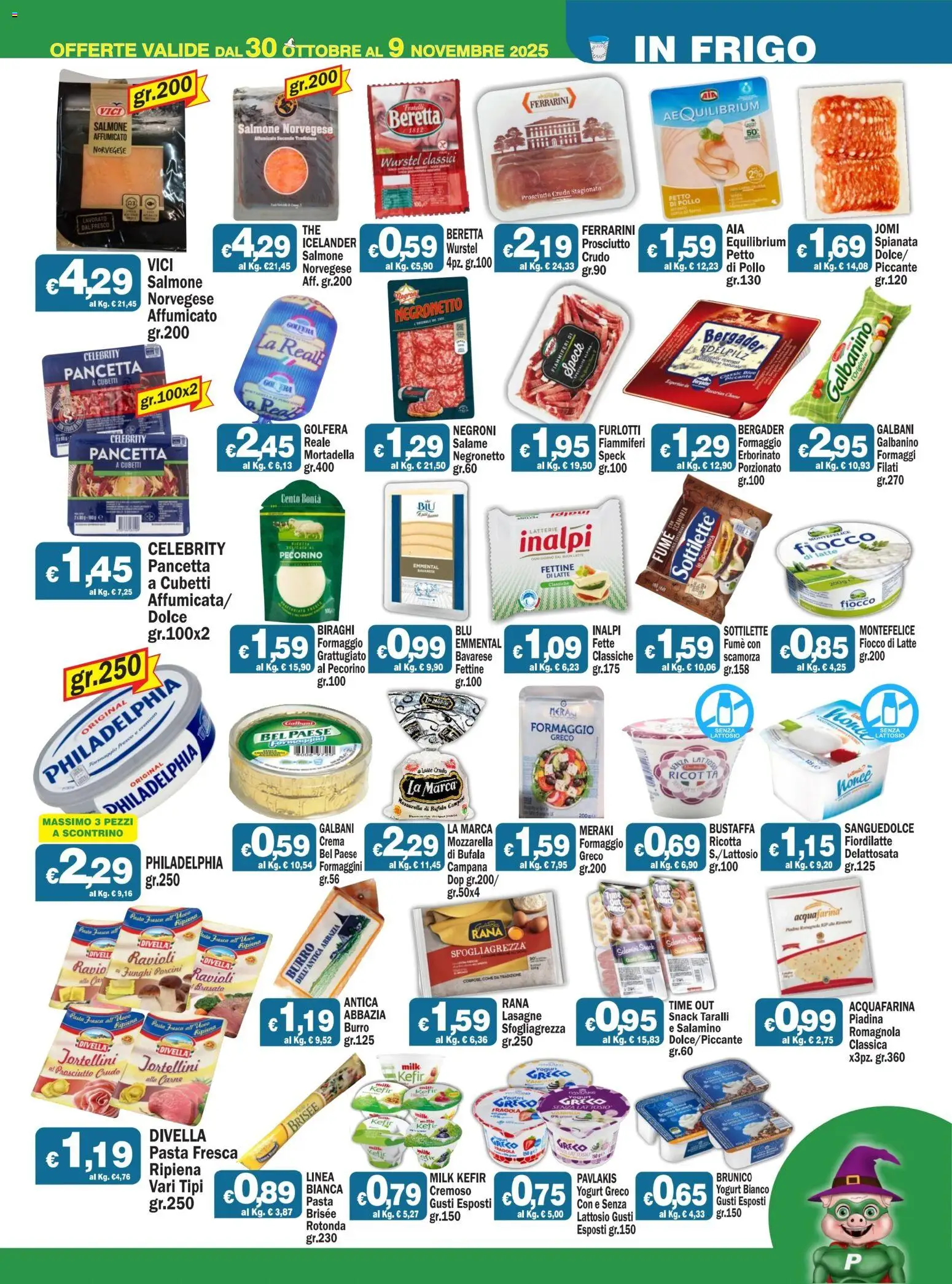 Volantino Primo Prezzo del 30.10.2025 | Pagina: 7 | Prodotti: Crema, Pancetta, Formaggio, Funghi