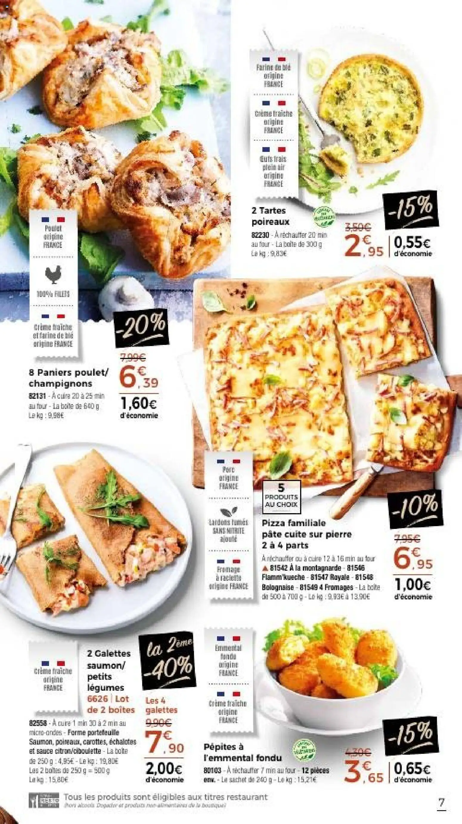 {H1} | Page: 7 | Produits: Portefeuille, Lardons, Emmental, Fromage