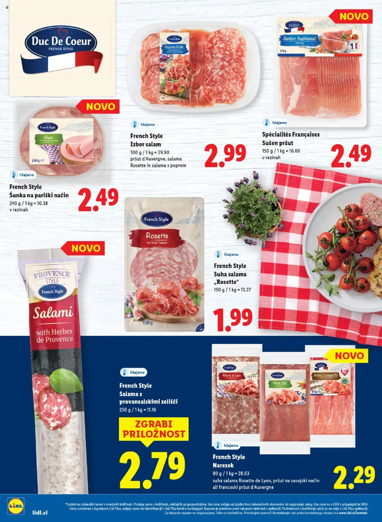 Novi Lidl katalog ponudbe – veljaven od 11.09.2025 | Stran: 40 | Izdelki: Pršut, Narezek, Salama, Sunka