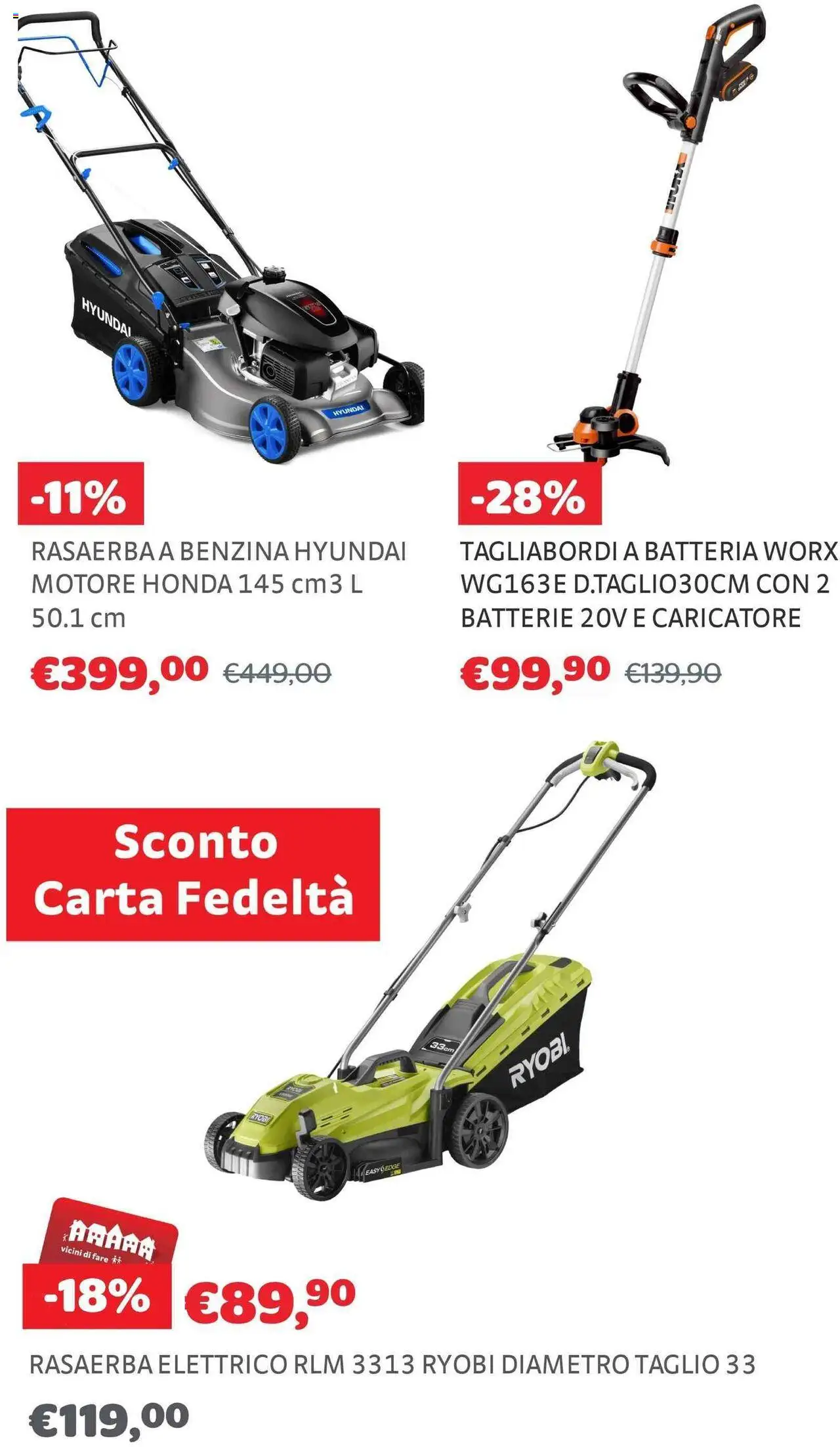 Volantino Brico Center del 30.07.2025 | Pagina: 12 | Prodotti: Rasaerba, Batteria, Batterie