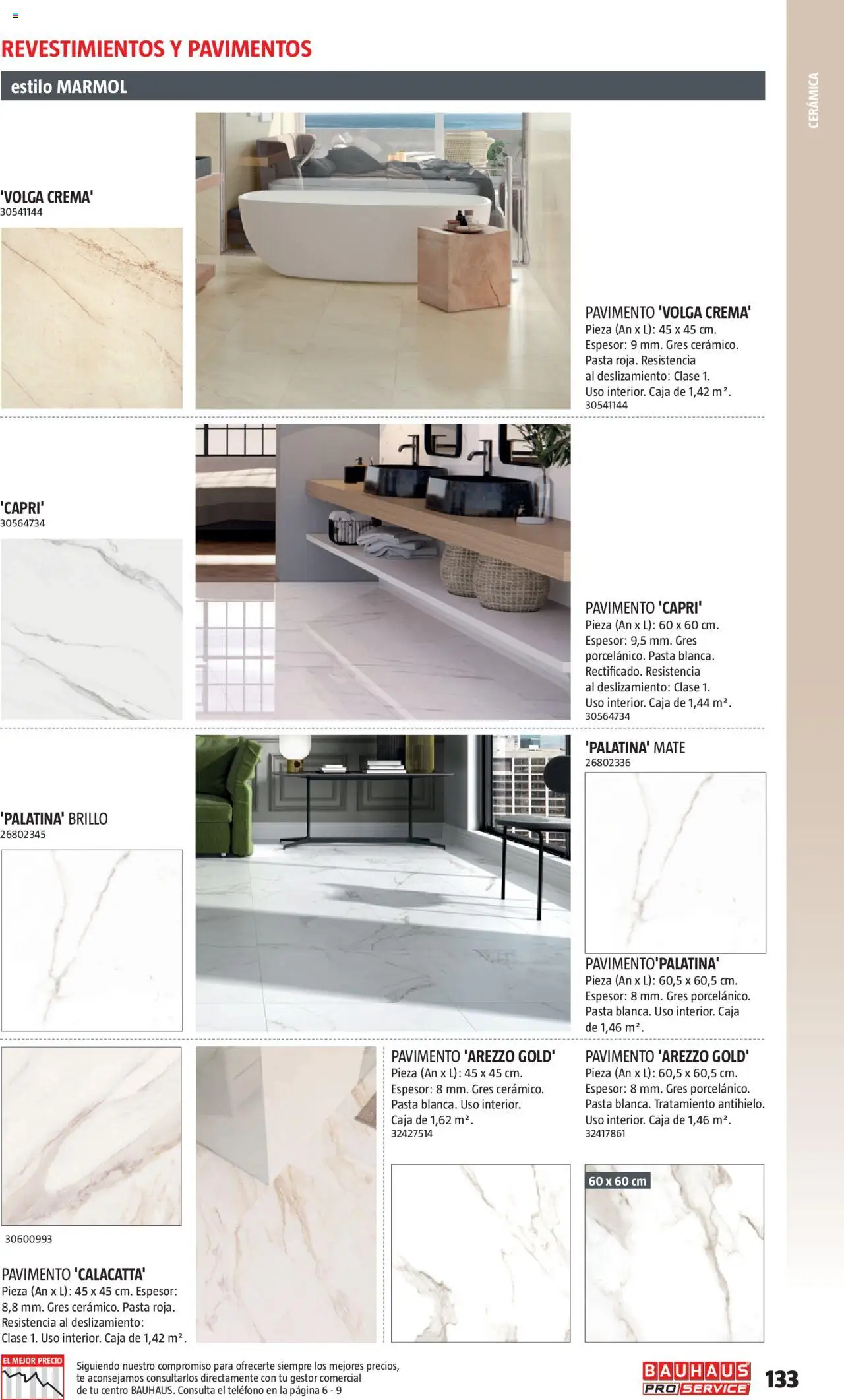 Bauhaus - ProService  │ válido desde el 24.02.2025 | Página: 133 | Productos: Pasta, Té, Teléfono, Caja