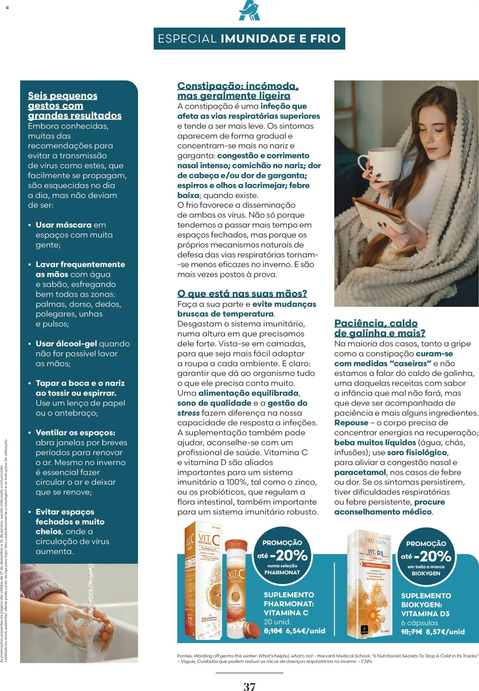 Auchan folheto │ válido de 01.01.2026 | Página: 37 | Produtos: Faca, Vitamina c, Vitamina d, Lenço