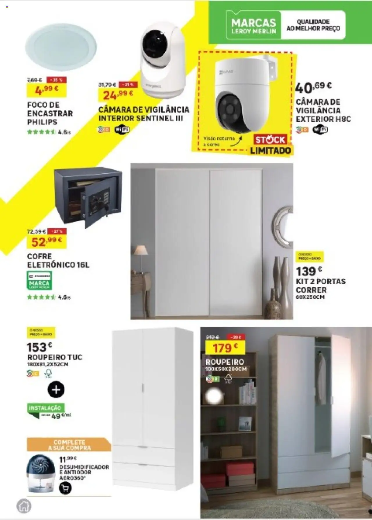 Leroy Merlin Arquipélago dos Açores │ válido de 02.10.2025 | Página: 13 | Produtos: Roupeiro, Portas, Desumidificador