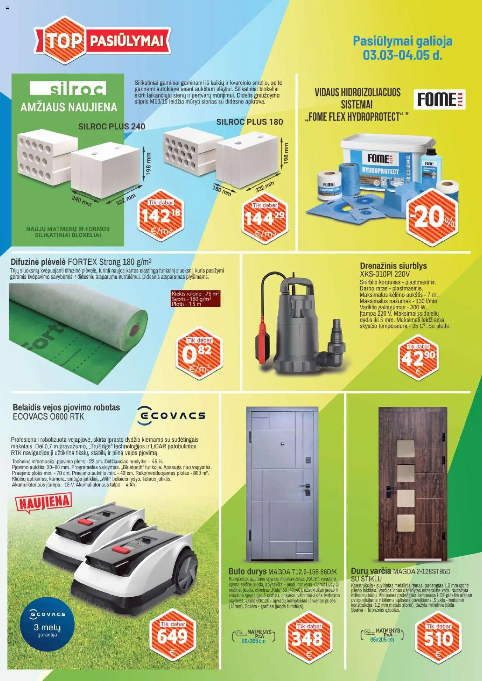 BIKUVA akcijos nuo 03.03.2026 | Puslapis: 3 | Prekių: Robotas, Spyna