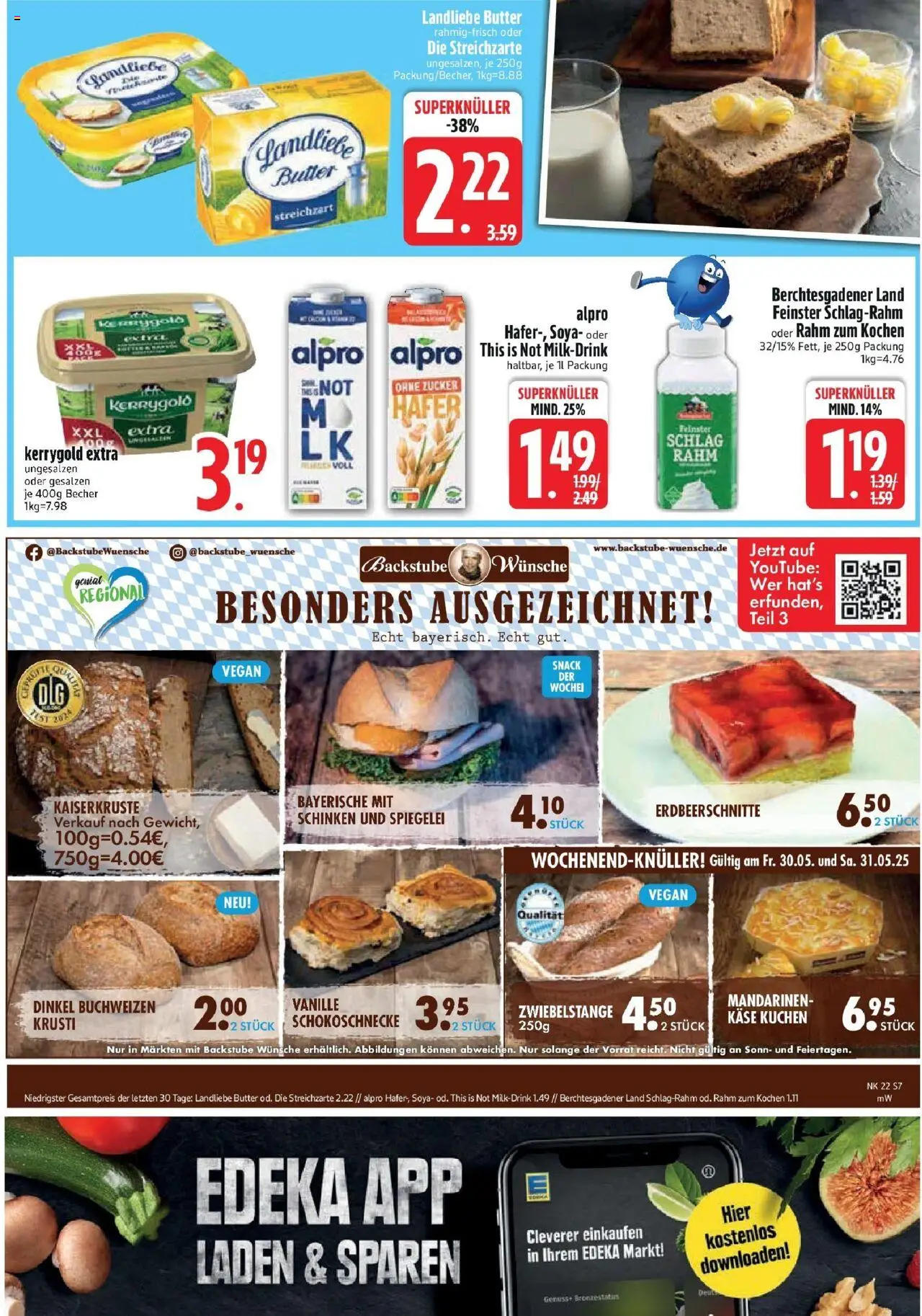 Edeka prospekt Bodenwöhr	 - gültig ab dem 25.05.2025 | Seite: 9 | Produkte: Butter, Landliebe butter, Mandarinen, Alpro