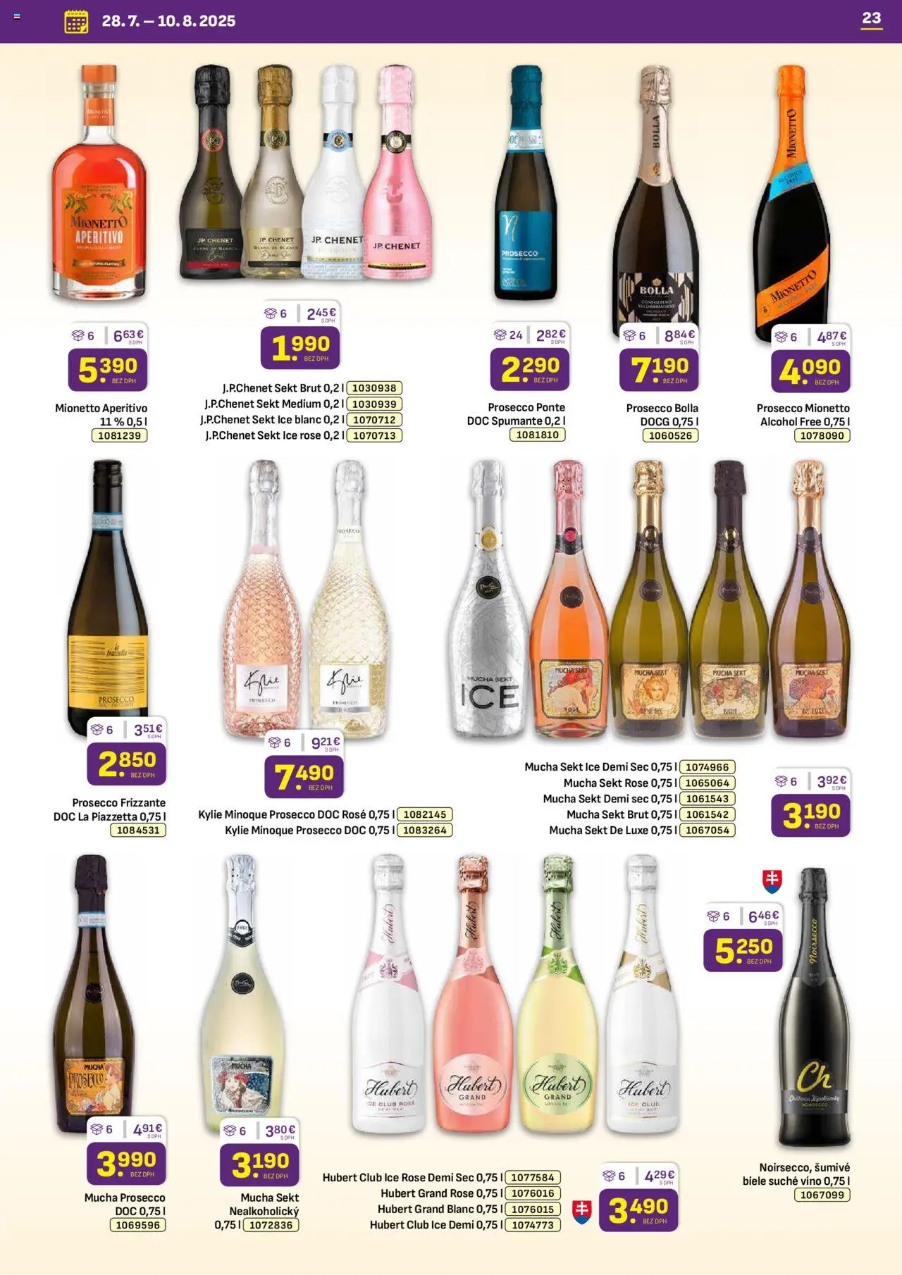 Libex leták │ platný od 28.07.2025 | Strana: 23 | Produkty: Víno, Prosecco