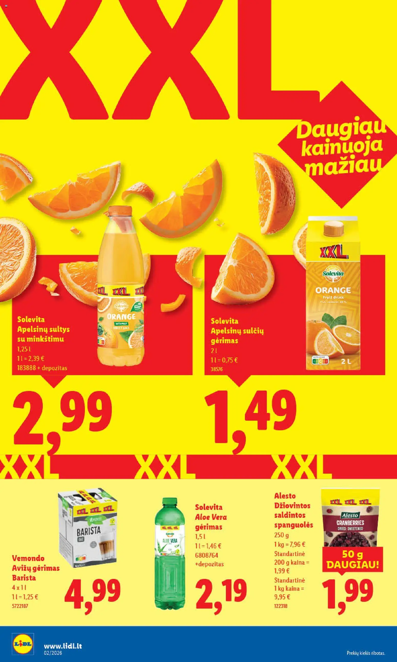 LIDL akcijos nuo 05.01.2026 | Puslapis: 28 | Prekių: Sultys