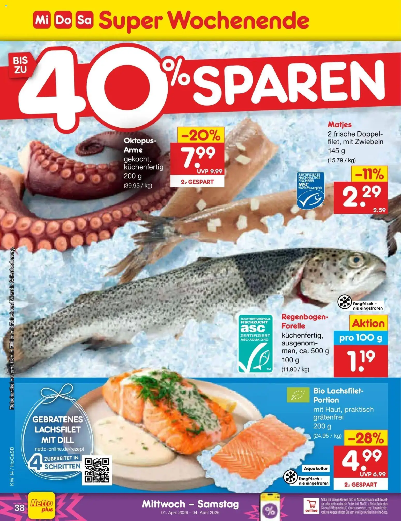 Netto Marken-Discount Prospekt Bremen-Lesum	 – gültig ab 30.03.2026 | Seite: 52 | Produkte: Zwiebeln, Wurst, Dill, Fleisch