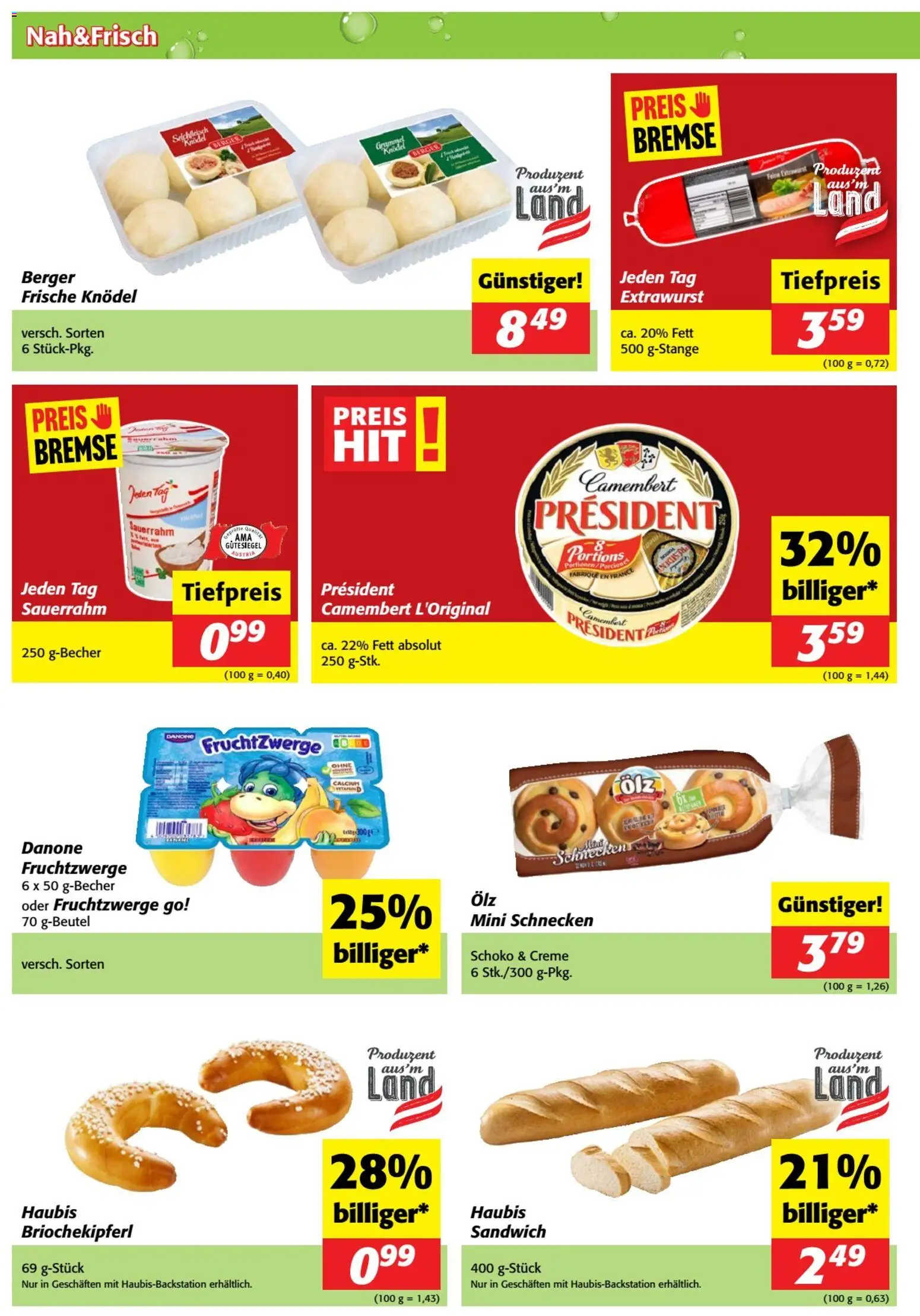 Nah und Frisch Flugblatt gültig ab 18.03.2026 | Seite: 2 | Produkte: Creme, Sauerrahm