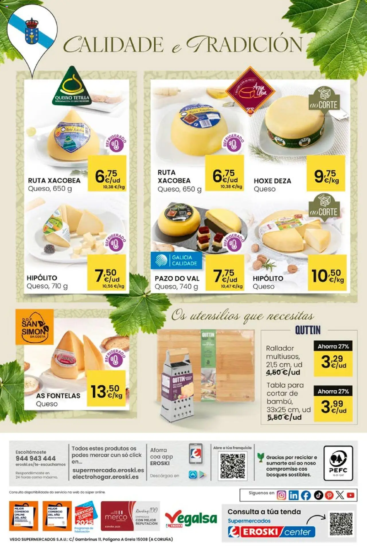 Eroski - Pans Queixos Viños │ válido desde el 16.10.2025 | Página: 16 | Productos: Queso