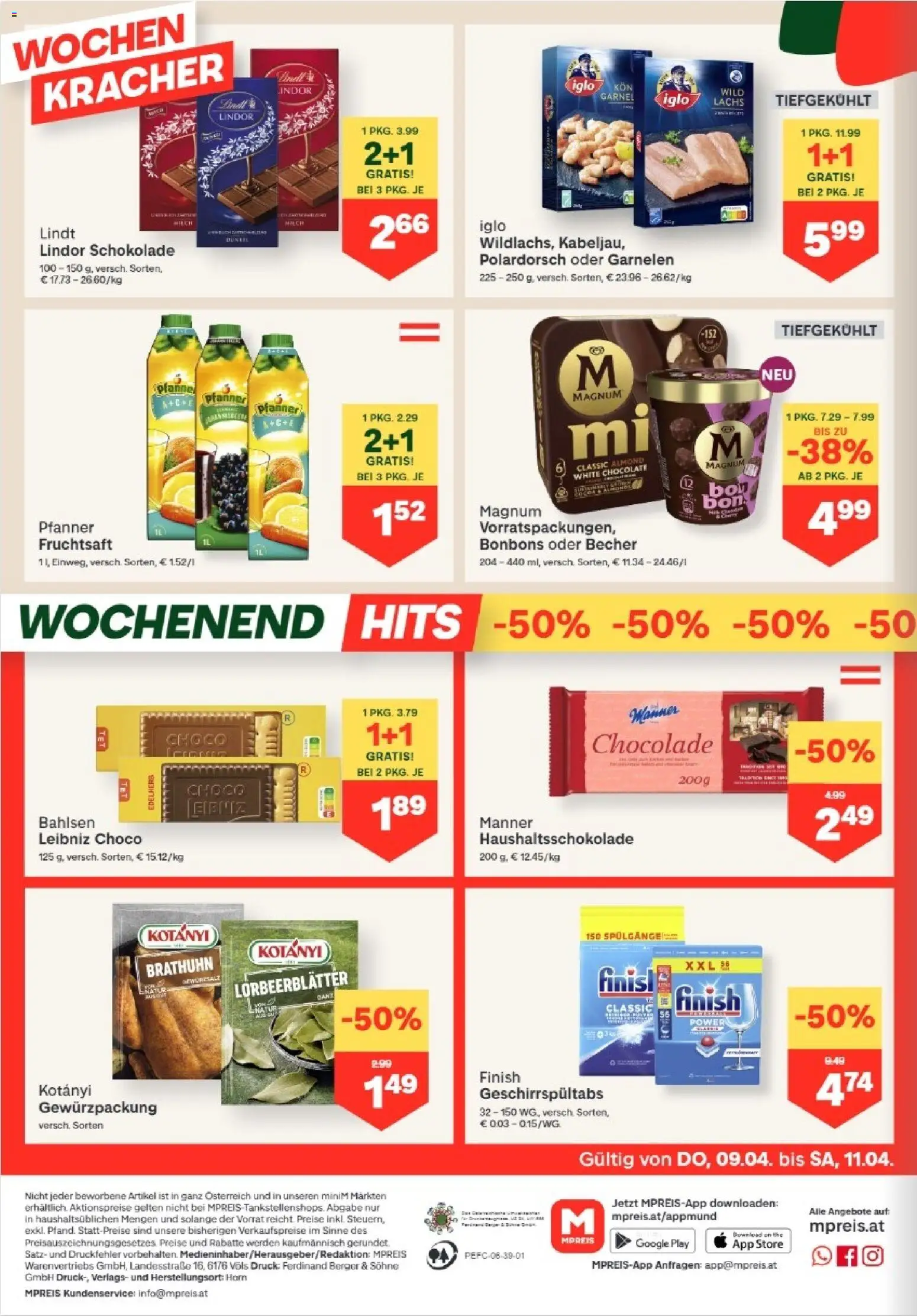 MPREIS Lenzing gültig ab 09.04.2026 | Seite: 12 | Produkte: Milch, Schokolade