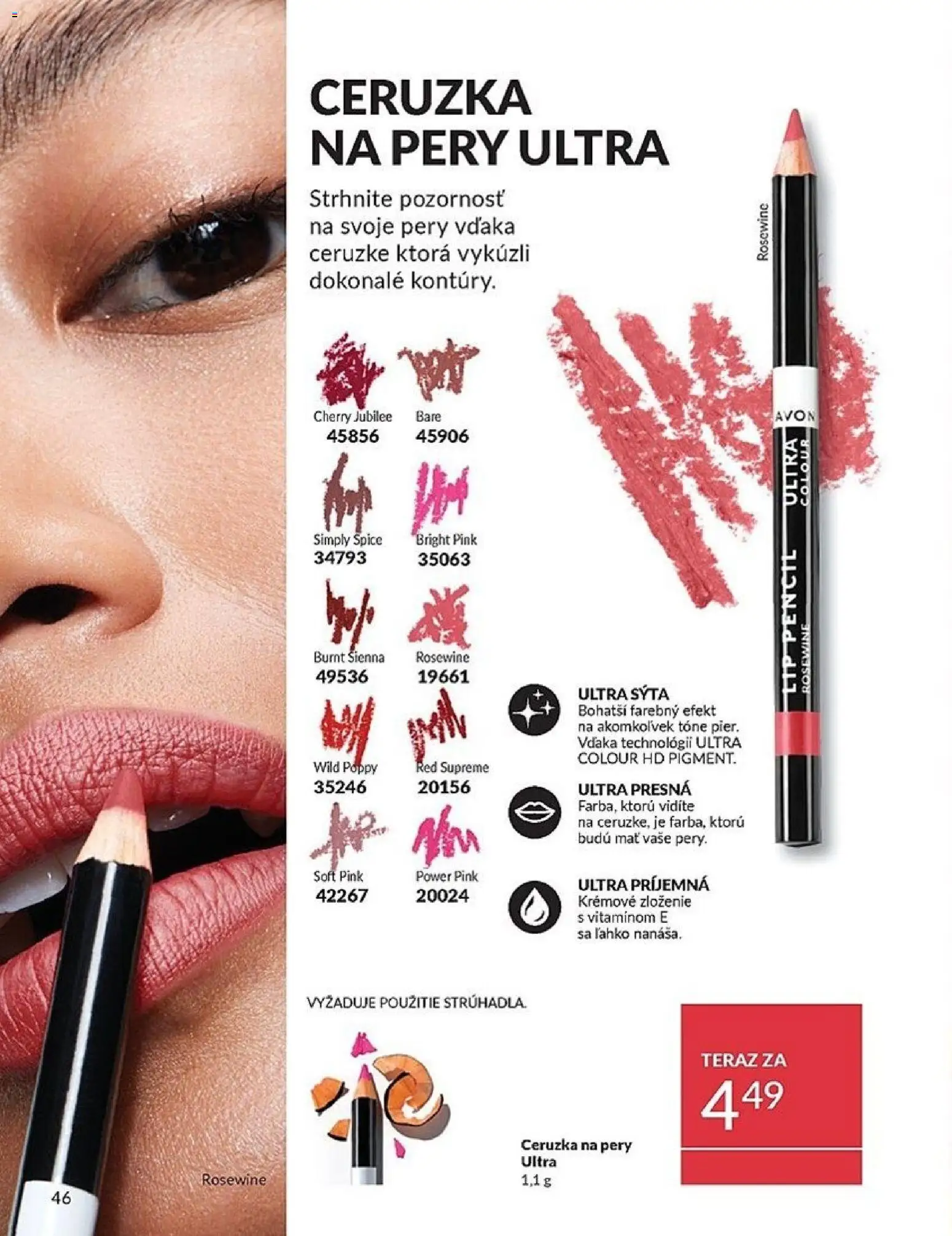 Nové Avon akcie – leták je platný od 01.04.2026 | Strana: 46 | Produkty: Ceruzka