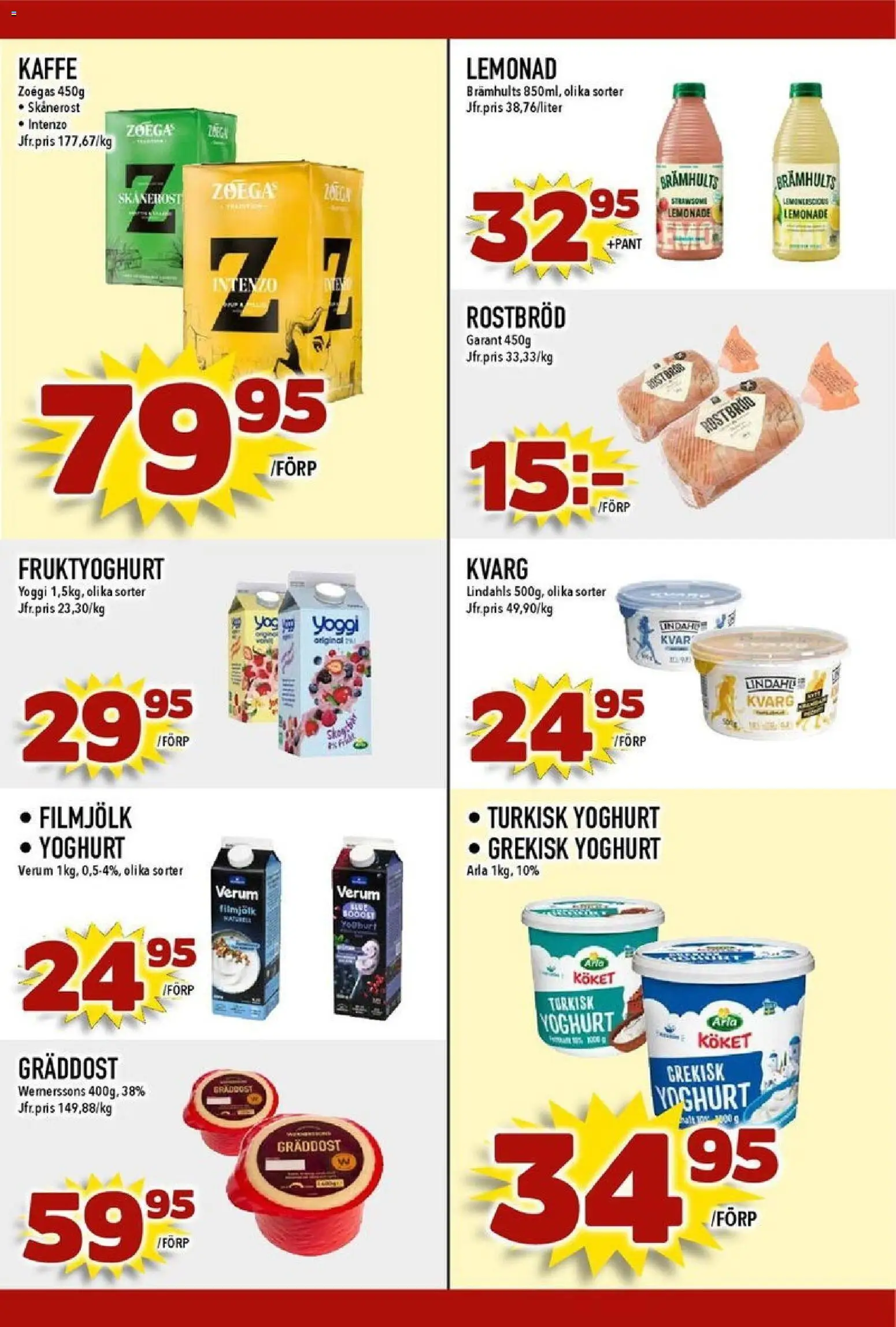 Matdax reklamblad aktuell från 24.11.2025 | Sida: 23 | Produkter: Rostbröd, Yoghurt, Yoggi, Kvarg