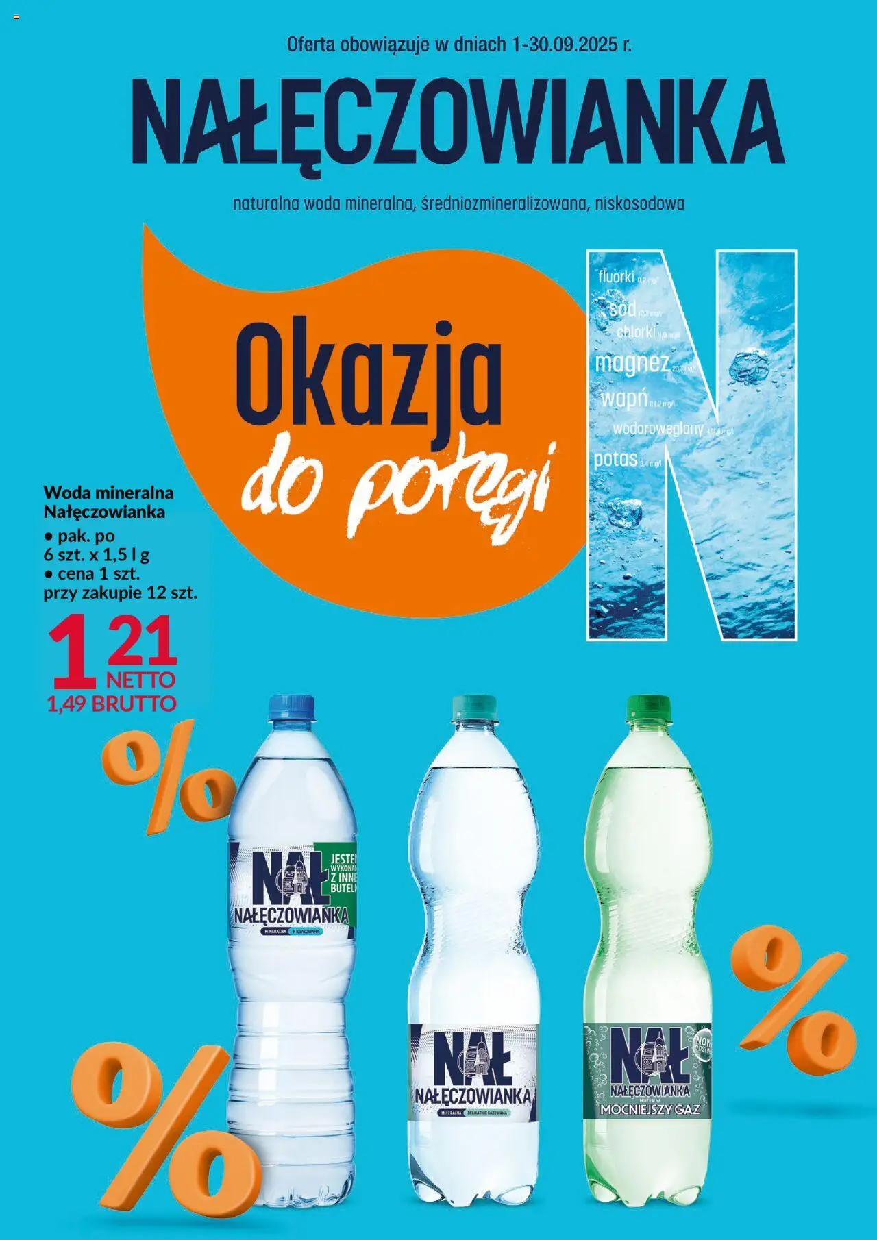 Makro Gazetka - Nałęczowianka od 01.09.2025 | Strona: 1 | Produkty: Woda mineralna Nałęczowianka, Woda