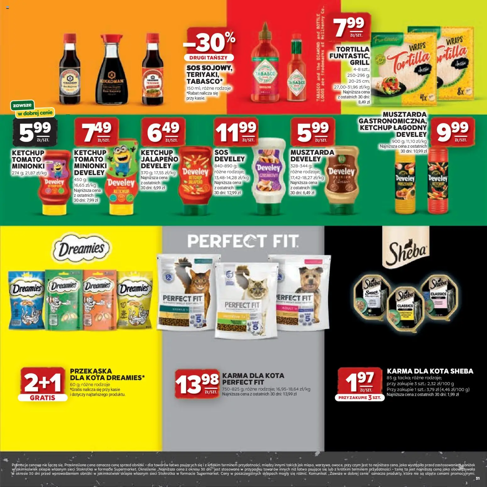 Stokrotka gazetka - Grill od 23.04.2026 | Strona: 31 | Produkty: Ketchup, Stokrotka, Karma dla kota, Sos