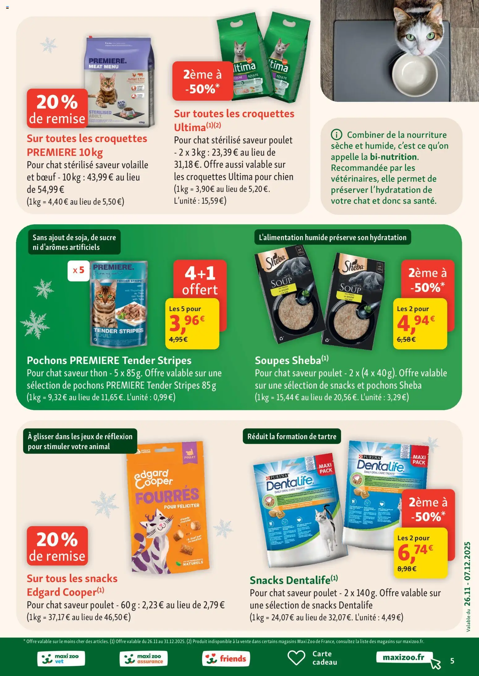 {H1} | Page: 5 | Produits: Sucre, Thon, Croquettes pour chat, Croquettes Ultima pour chien