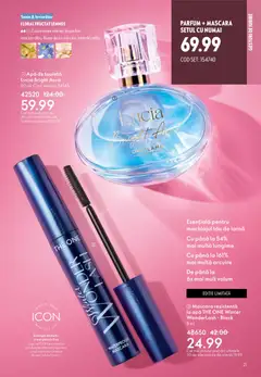 Ofertele Oriflame valabile de la 21.01.2026 | Pagină: 21 | Produse: Parfum, Apă de toaletă, Mascara, Apă