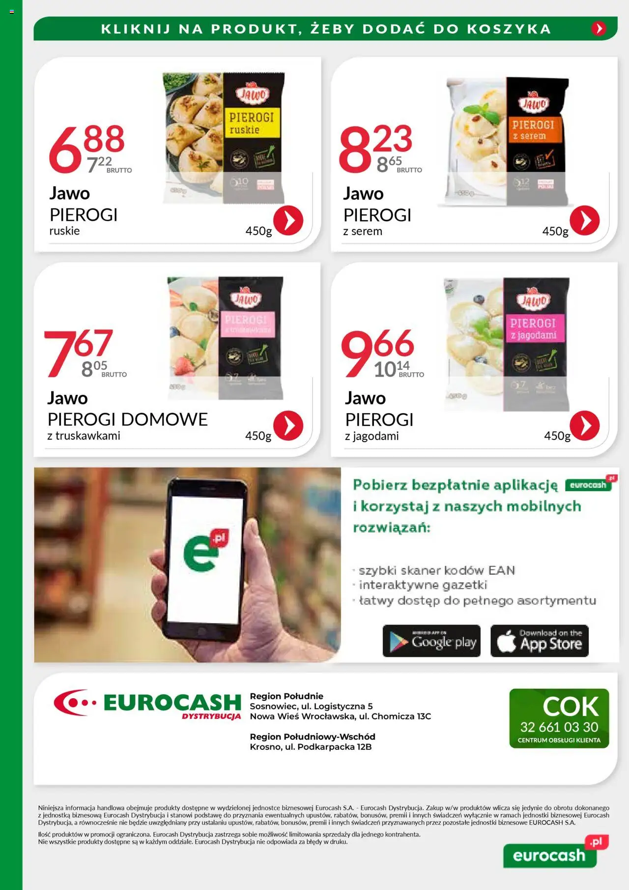Eurocash Gazetka - Oferta Południe od 03.08.2025 | Strona: 7 | Produkty: Pierogi, Skaner, Pierogi z truskawkami