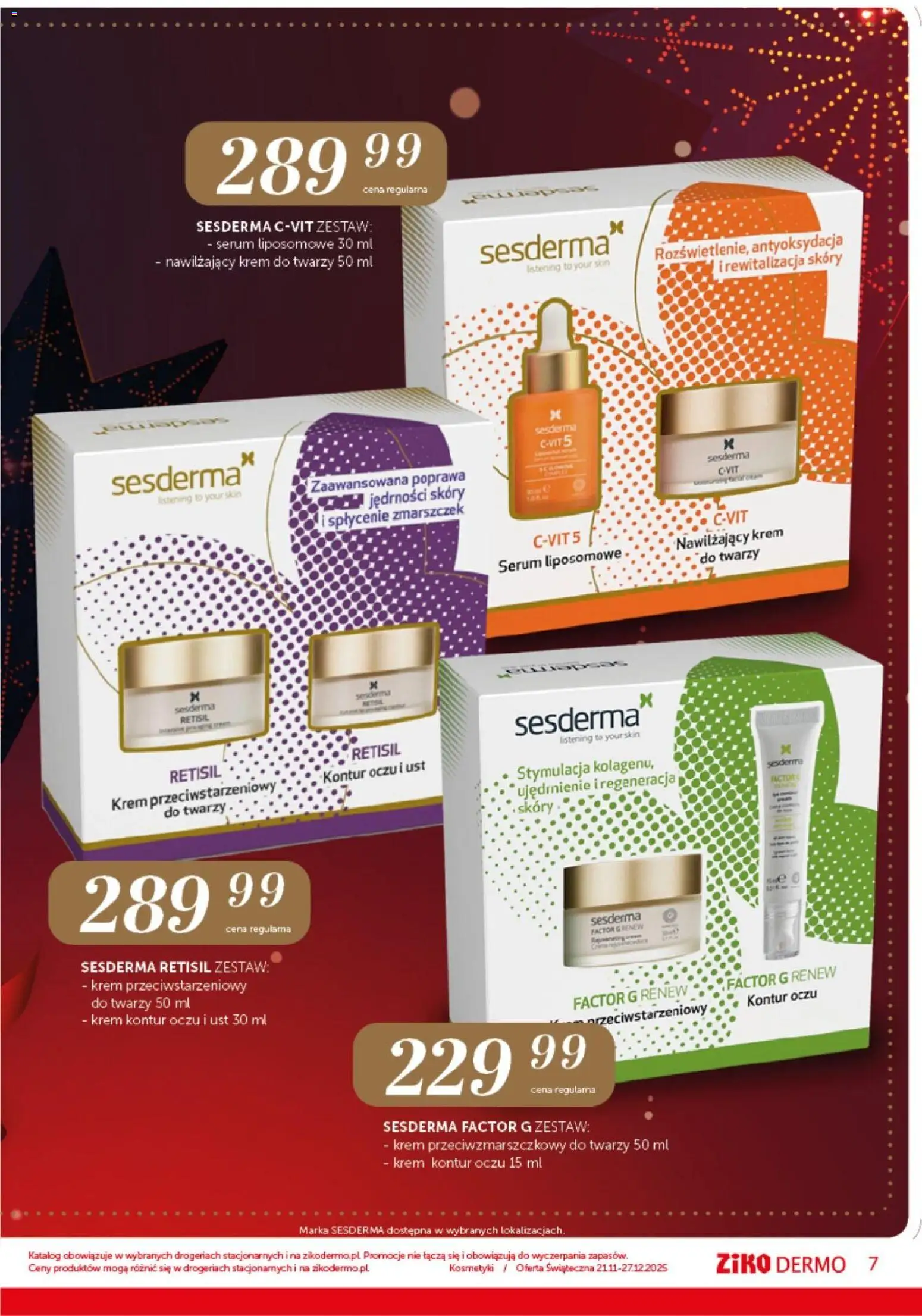 Ziko Gazetka - Insert Świąteczny od 21.11.2025 | Strona: 7 | Produkty: Kosmetyki, Krem, Krem do twarzy