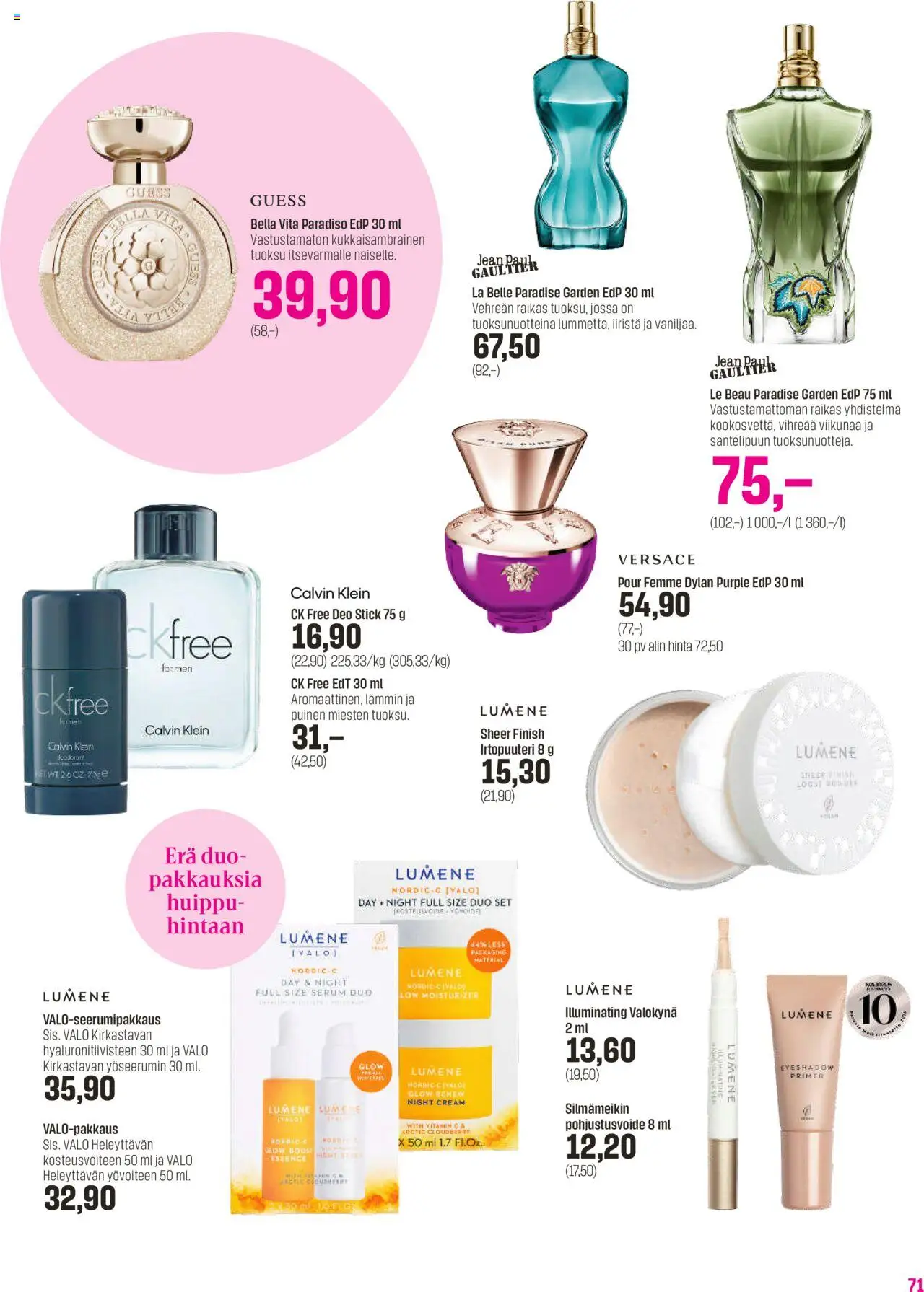 Sokos - 3+1 kuvasto 2025 – voimassa 24.09.2025 alkaen | Sivu: 71 | Tuotteet: Tuoksu, Eau de toilette, Yövoide