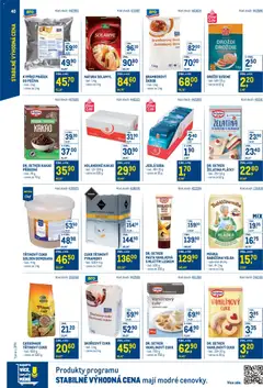 Náhled letáku Makro leták - Stabilně výhodná cena od 19.11.2025 | Strana: 40 | Produkty: Třtinový cukr, Solamyl, Mouka, Droždí