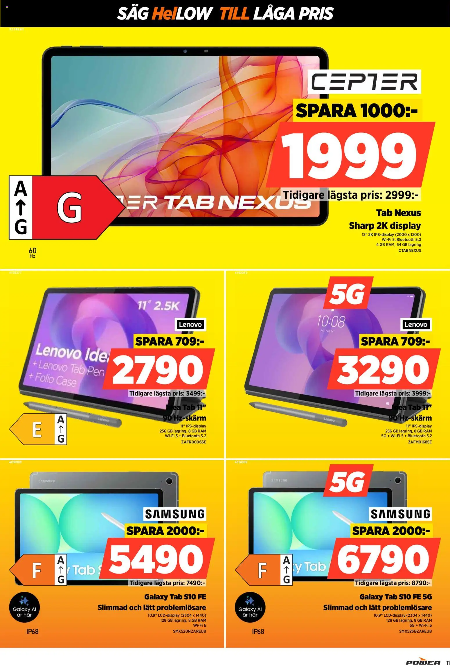 Power reklamblad aktuell från 26.01.2026 | Sida: 11 | Produkter: Såg, Wifi