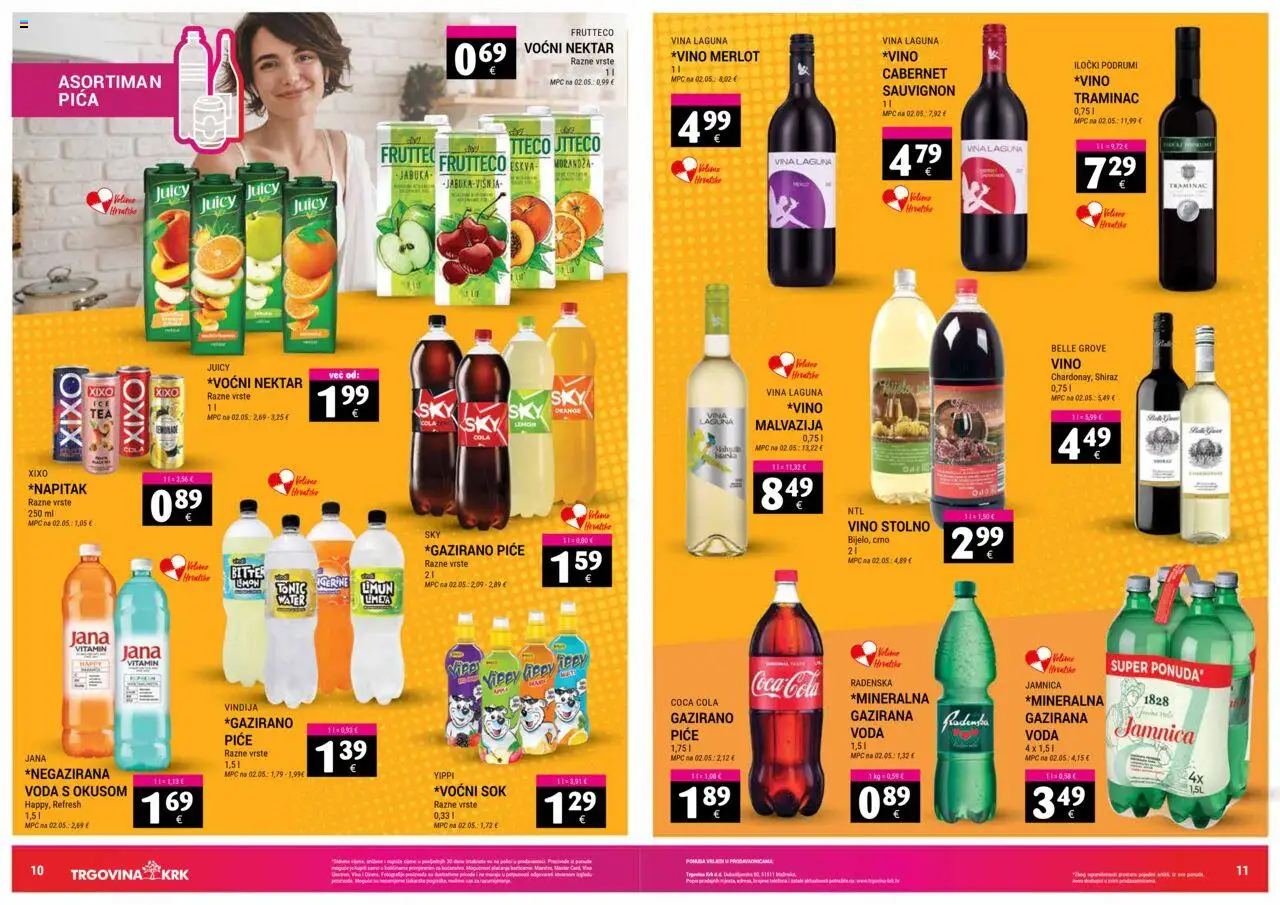 Trgovina Krk katalog | vrijedi od 16.10.2025 | Stranica: 6 | Proizvodi: Coca cola, Pica, Jamnica, Jabuka