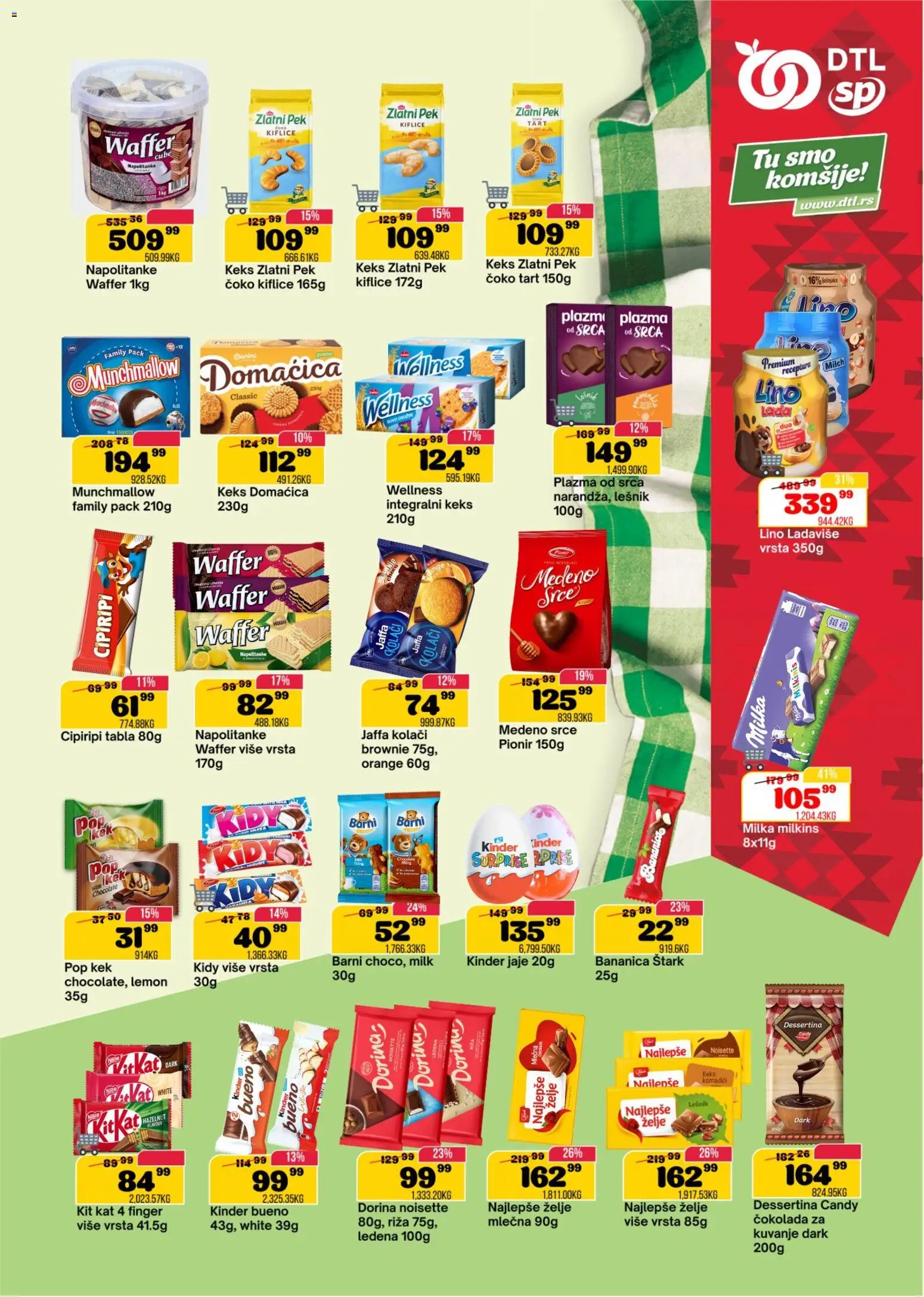 Senta Promet katalog - važi od 25.03.2026 | Strana: 9 | Proizvode: Milka, Munchmallow, Domaćica, Brownie