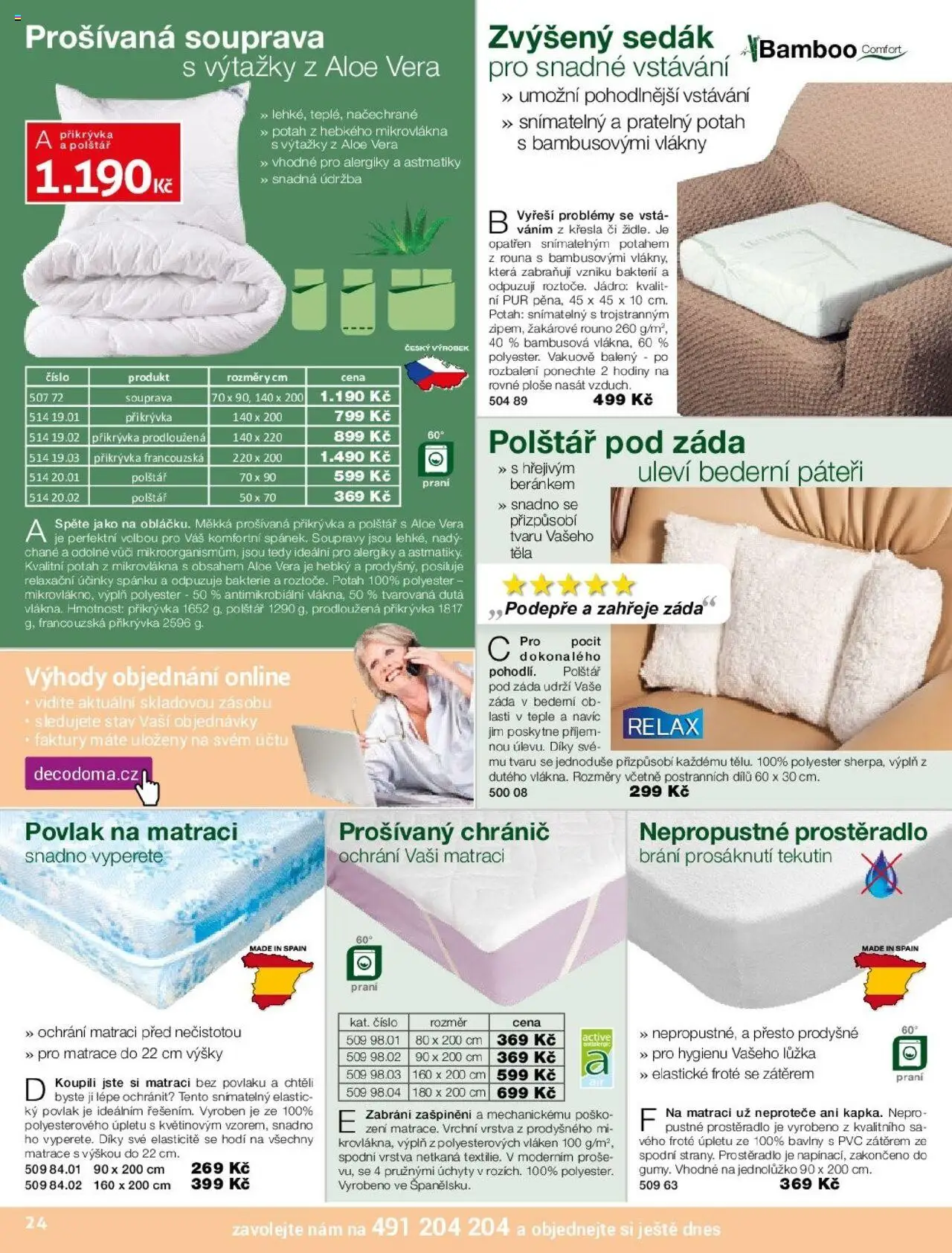 Decodoma katalog Podzim 2025 od 25.08.2025 | Strana: 24 | Produkty: Křesla, Polštář, Přikrývka, Prostěradlo