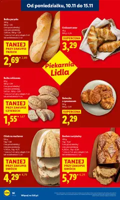 Pogląd oferty "Chleb na maślance, 550 g" - ważna od 10.11.2025 | Strona: 36