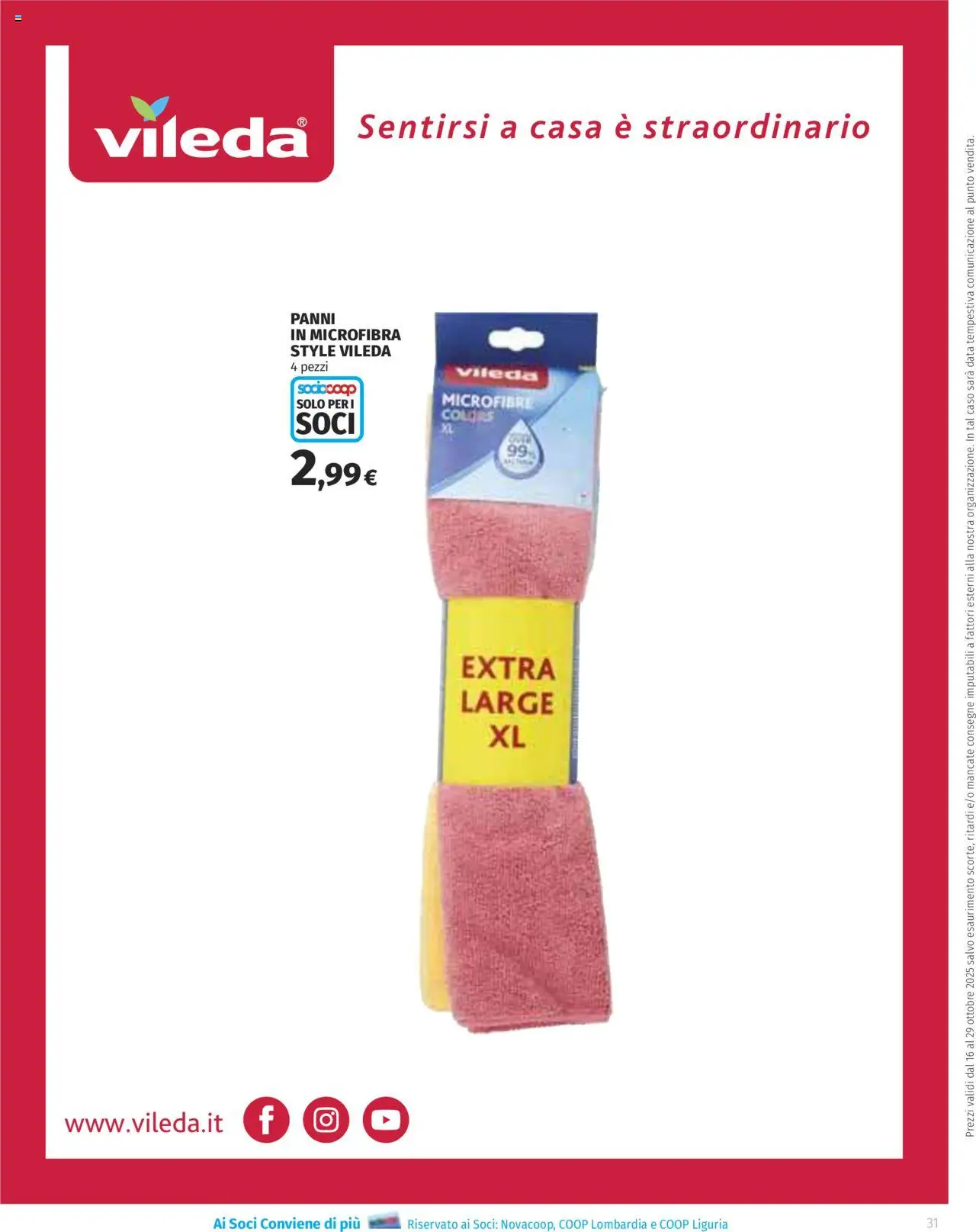 Volantino COOP del 16.10.2025 | Pagina: 31 | Prodotti: Data