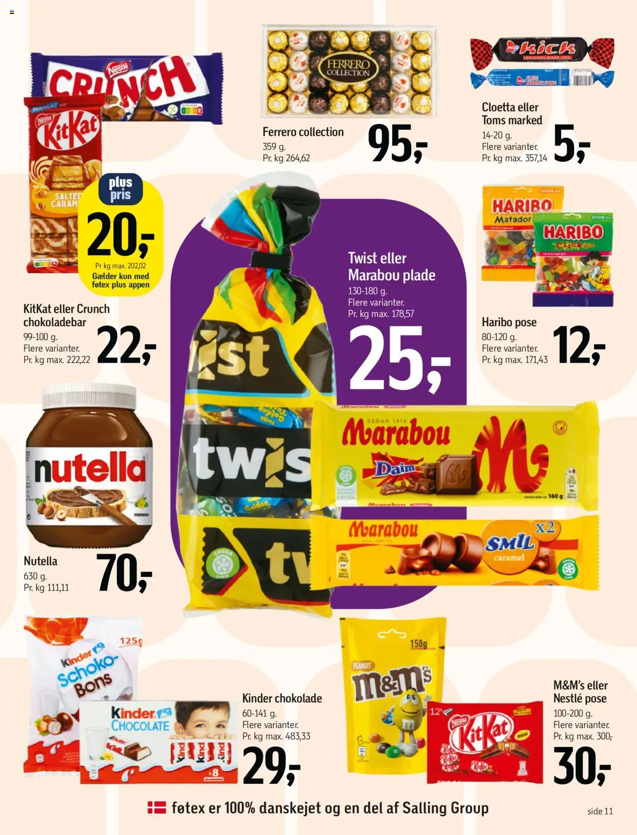 Føtex tilbudsavis – gyldig fra 10.10.2025 | Side: 16 | Produkter: Chokolade, Nutella