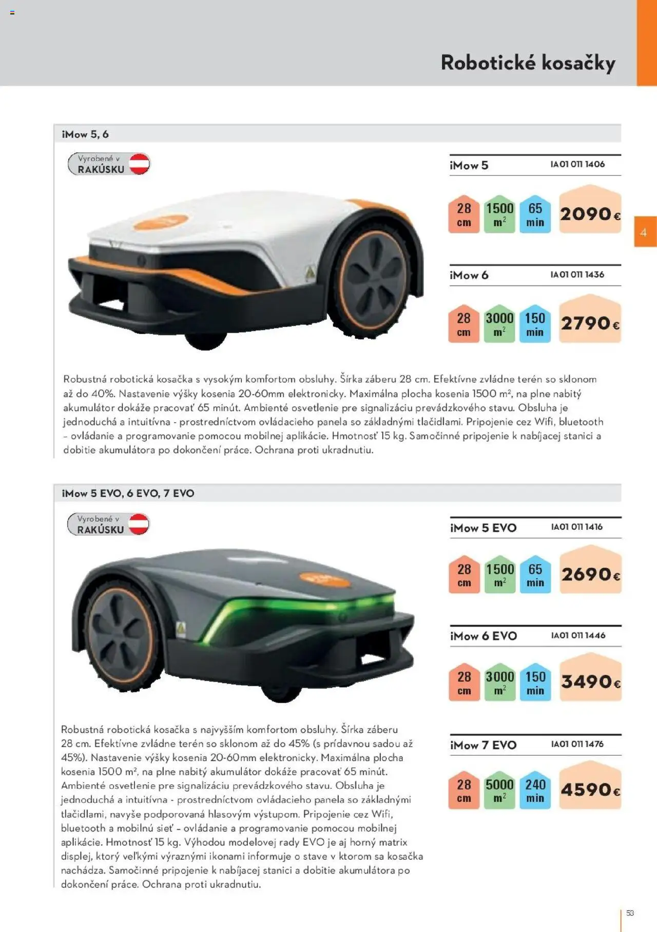 Nové STIHL akcie – leták je platný od 29.09.2025 | Strana: 53 | Produkty: Robotická kosačka, Osvetlenie, Kosačka, Kosačky