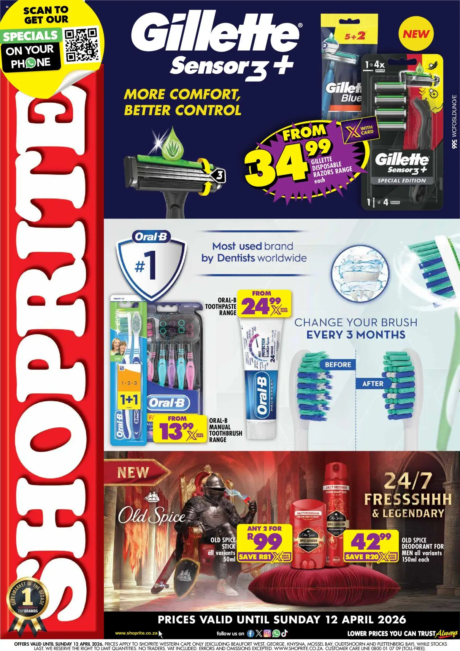 New Shoprite catalogue – valid from 23.03.2026 | Page: 1 | Products: Phone, Perfume, Brush, Toothpaste