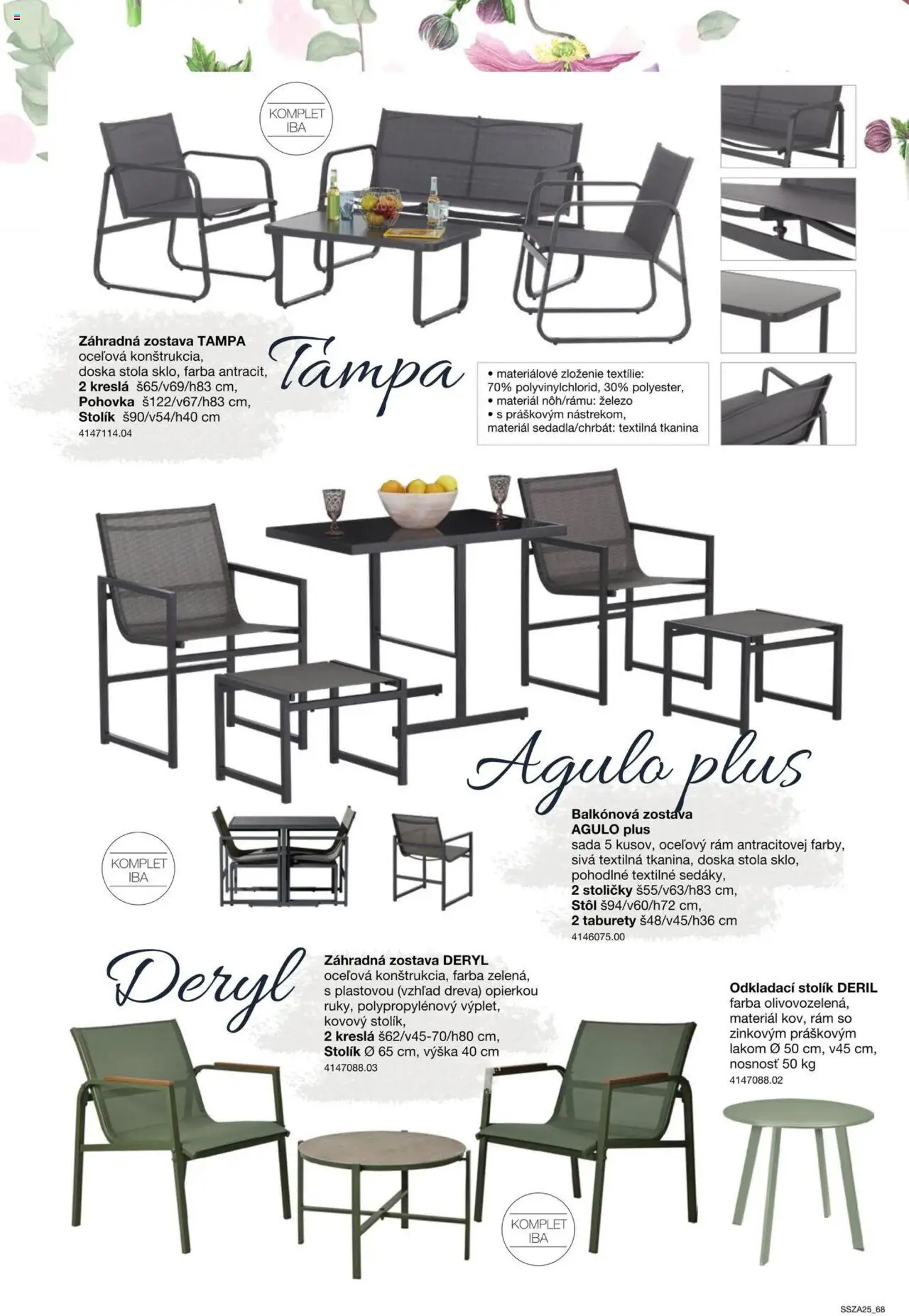 Nové Sconto nábytok akcie – leták je platný od 21.02.2025 | Strana: 68 | Produkty: Kreslá, Stoličky, Pohovka, Stôl