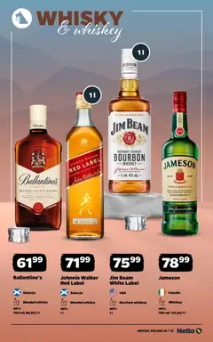 Pogląd oferty "Netto gazetka - Mocna Kolekcja" - ważna od 02.02.2026 | Strona: 15 | Produkty: Jameson, Bourbon, Red label, Whisky