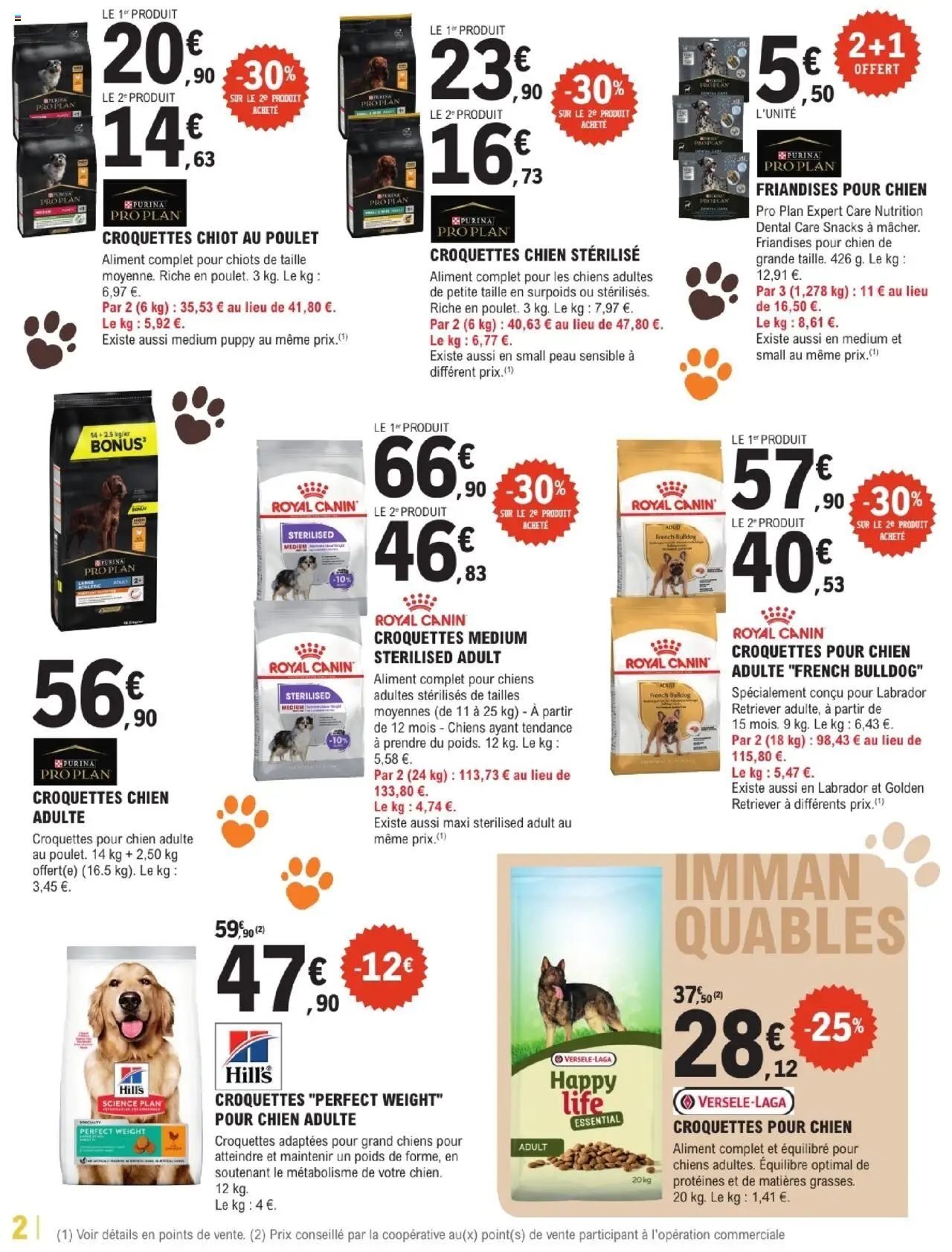  | Page: 2 | Produits: Croquettes pour chien adulte, Poids, Croquettes pour chien
