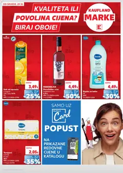 Sok od naranče, s pulpom udio voća 100% 1 L - Pregled kataloga iz trgovine Kaufland, vrijedi od 29.10.2025 | Stranica: 22