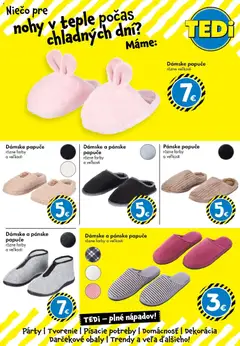 TEDi leták platný od 12.12.2025 | Strana: 22 | Produkty: Papuče