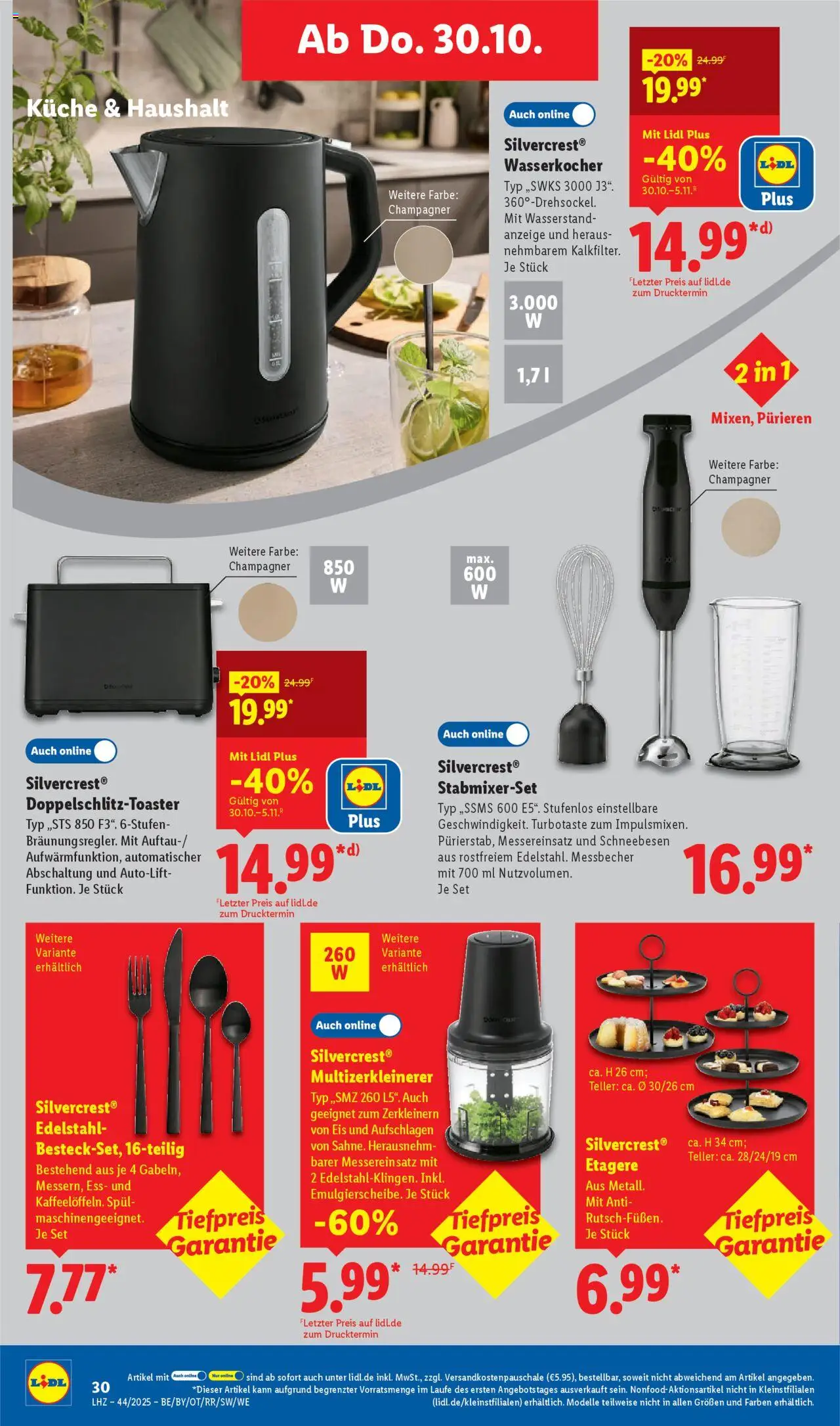 Lidl Prospekt Gundelsheim – gültig ab 27.10.2025 | Seite: 50 | Produkte: Wasserkocher, Küche, Eis