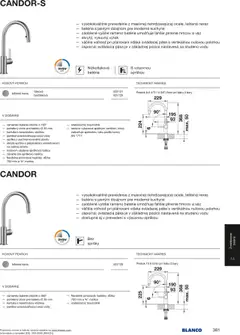 Blanco leták platný od 01.02.2025 | Strana: 381 | Produkty: Moderné kuchyne, Batéria, Kuchyne