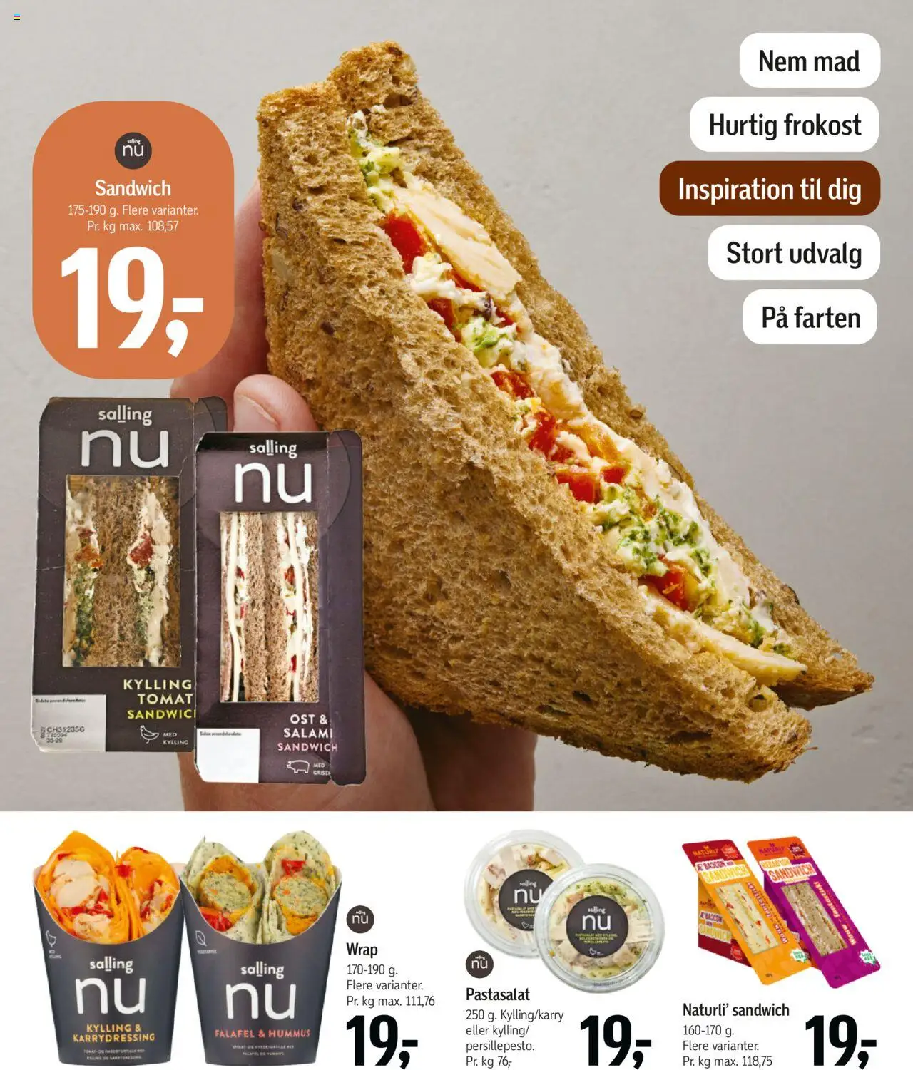 Føtex Tilbudsavis gyldig fra 15.08.2025 | Side: 35 | Produkter: Ost, Salami, Falafel