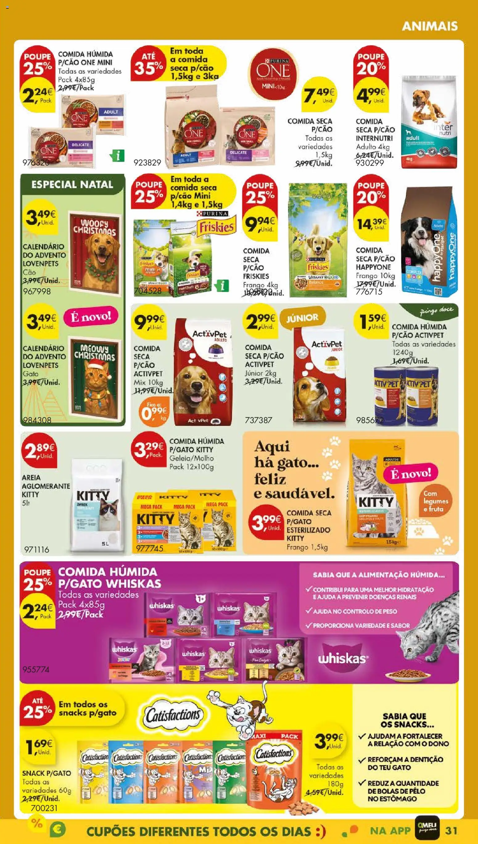 Pingo Doce folheto │ válido de 11.11.2025 | Página: 39 | Produtos: Purina one, Areia, Frango
